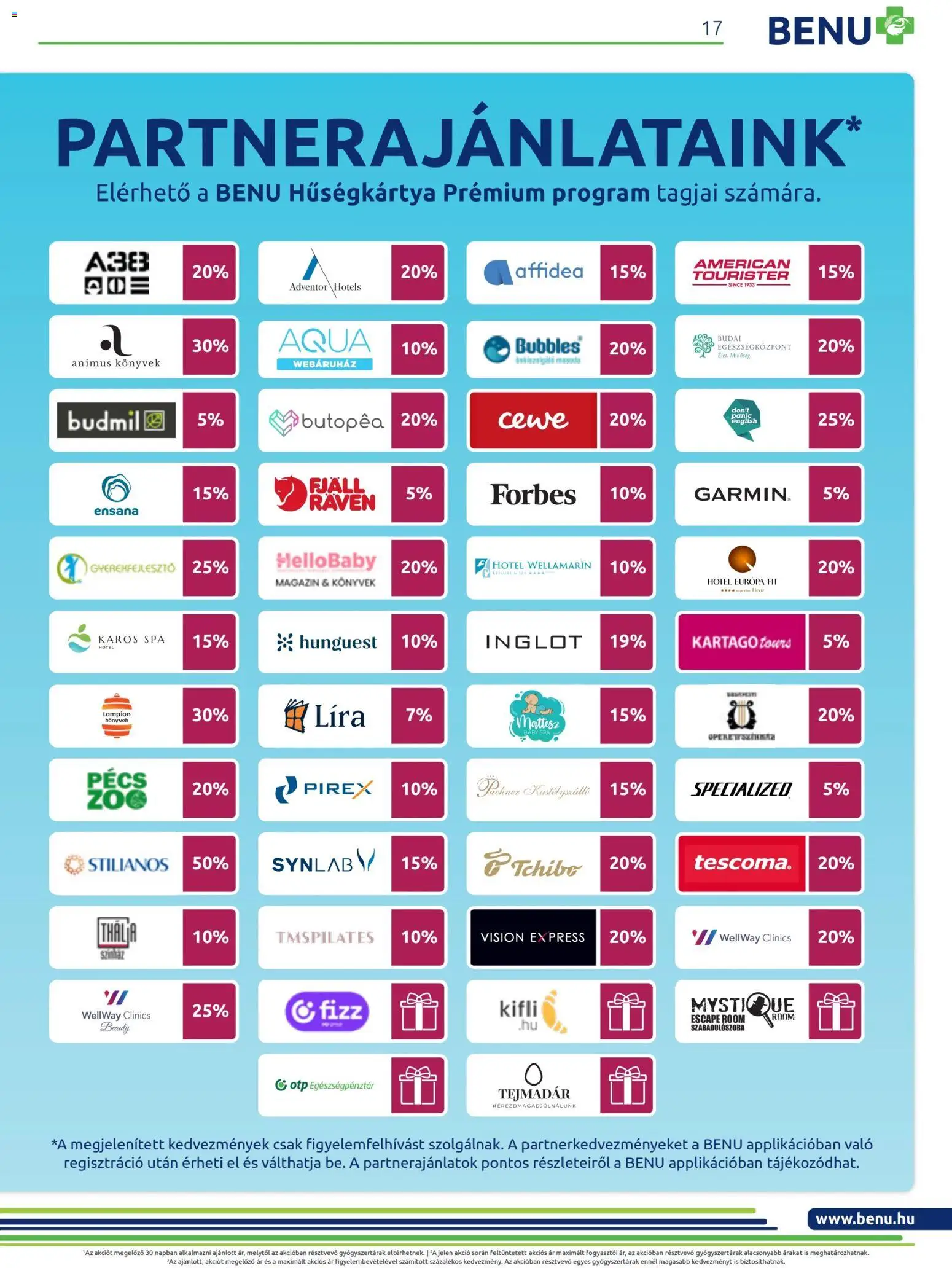 BENU Gyógyszertárak akciós ujság - amely érvényes a következő dátumtól: 01.11.2025 | Oldal: 17 | Termékek: Könyvek, Kifli
