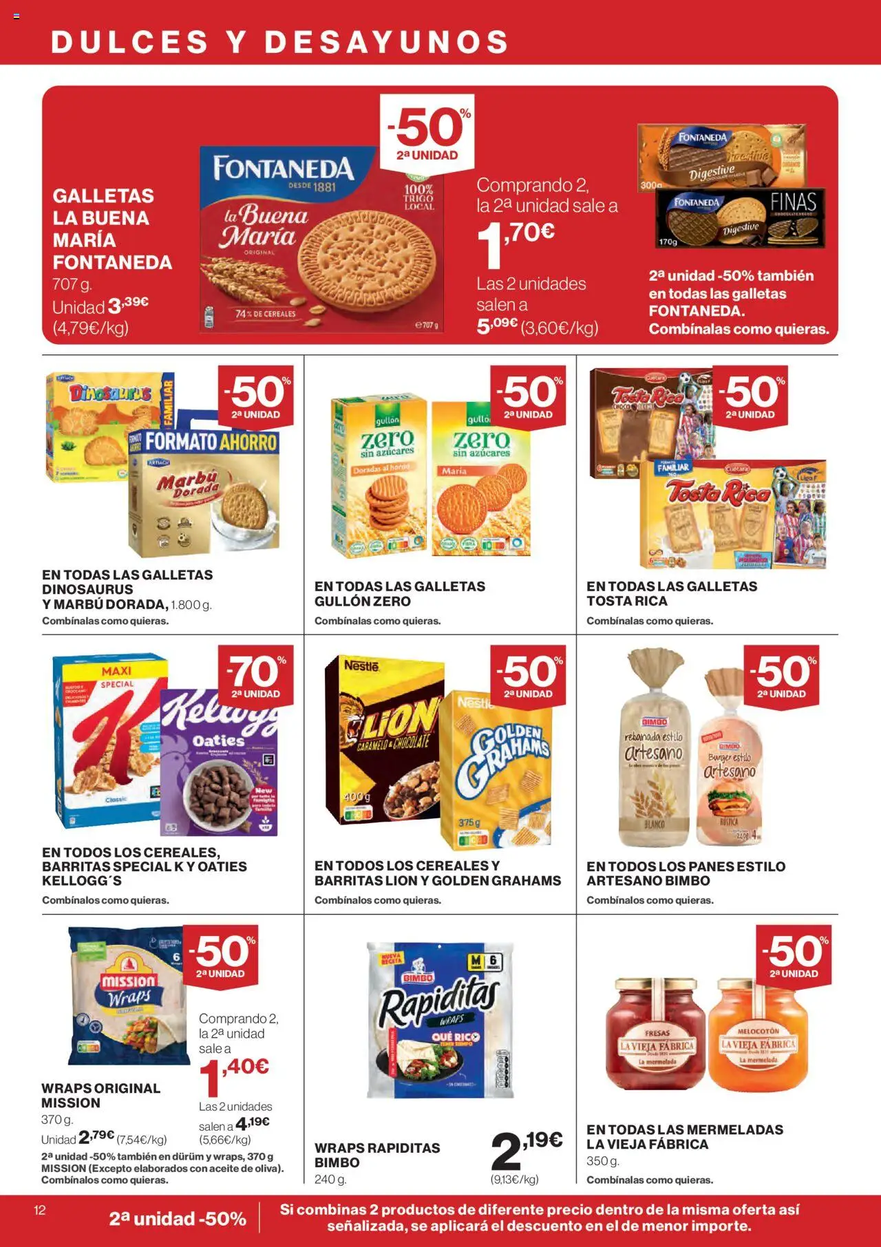 Hipercor catálogo │ válido desde el 05.06.2025 | Página: 12 | Productos: Chocolate, Cereales, Galletas, Horno