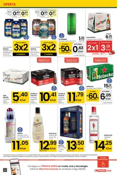 Vista previa Eroski - 3x2  válido desde el 30.10.2025 | Página: 28 | Productos: Ron, Cerveza, Ginebra, Σπανάκι