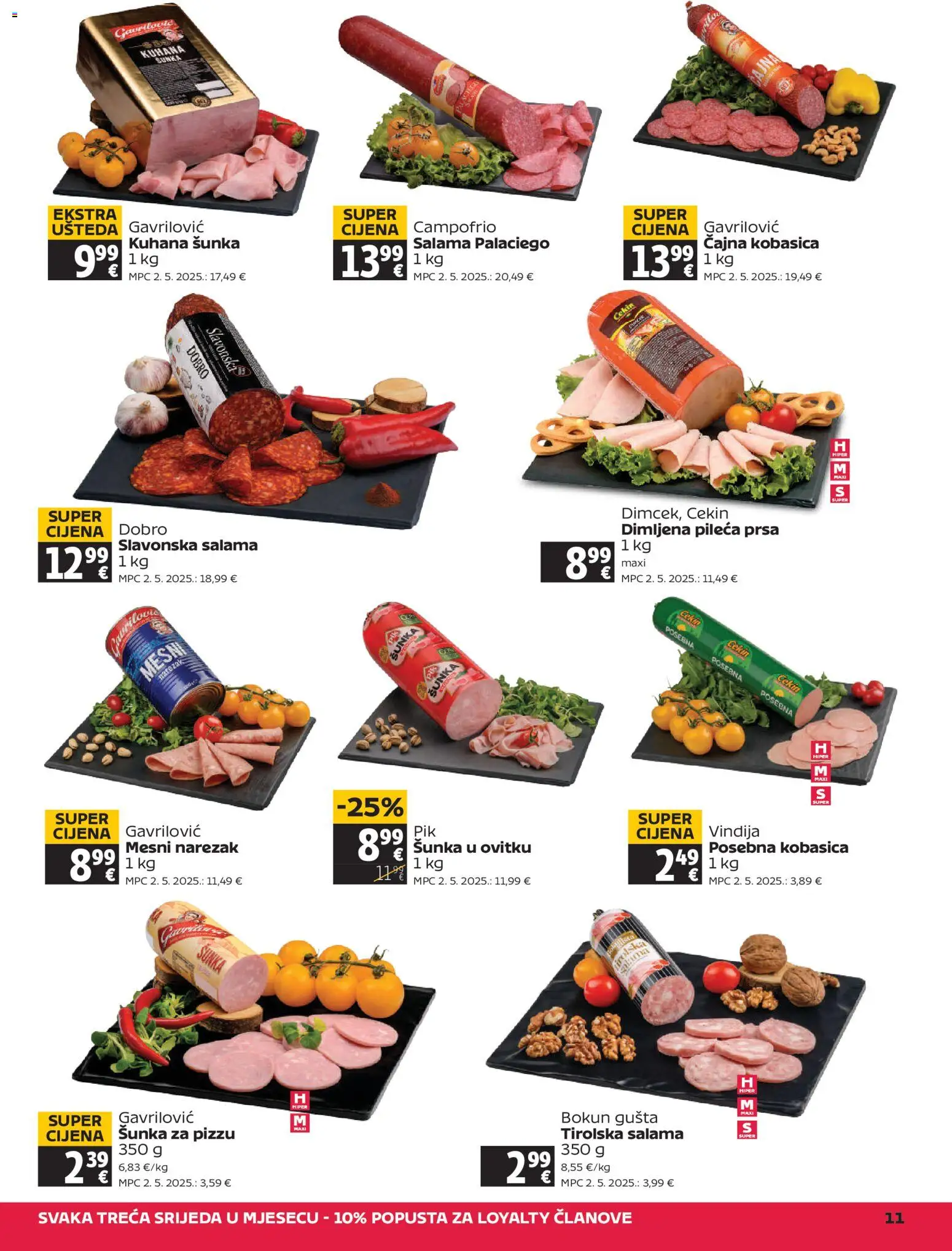 Tommy katalog | vrijedi od 11.12.2025 | Stranica: 11 | Proizvodi: Vindija, Šunka, Narezak, Pileća prsa