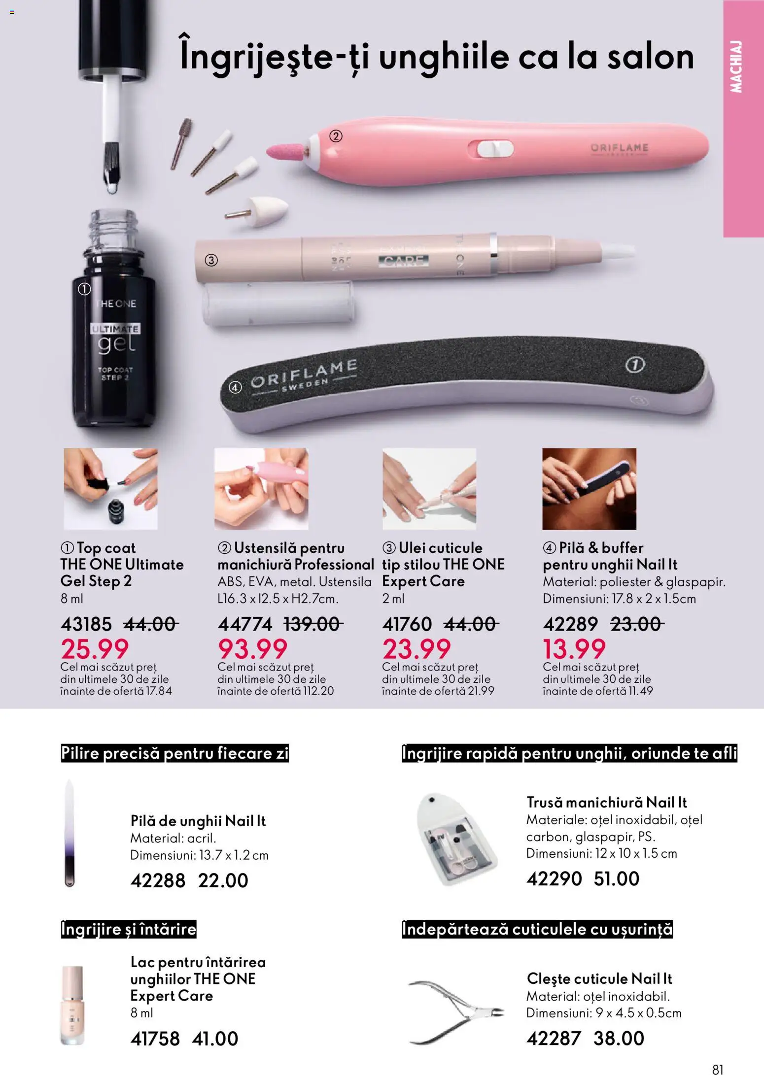 Noul catalog Oriflame – valabil de la 21.01.2026 | Pagină: 81 | Produse: Clește, Top, Machiaj, Ulei