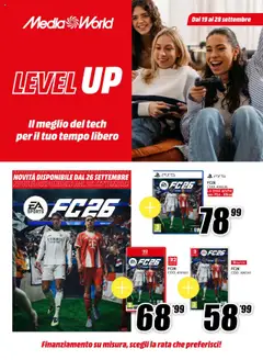 Anteprima del volantino Media World Level Up catalogo valido a partire dal 19.09.2025