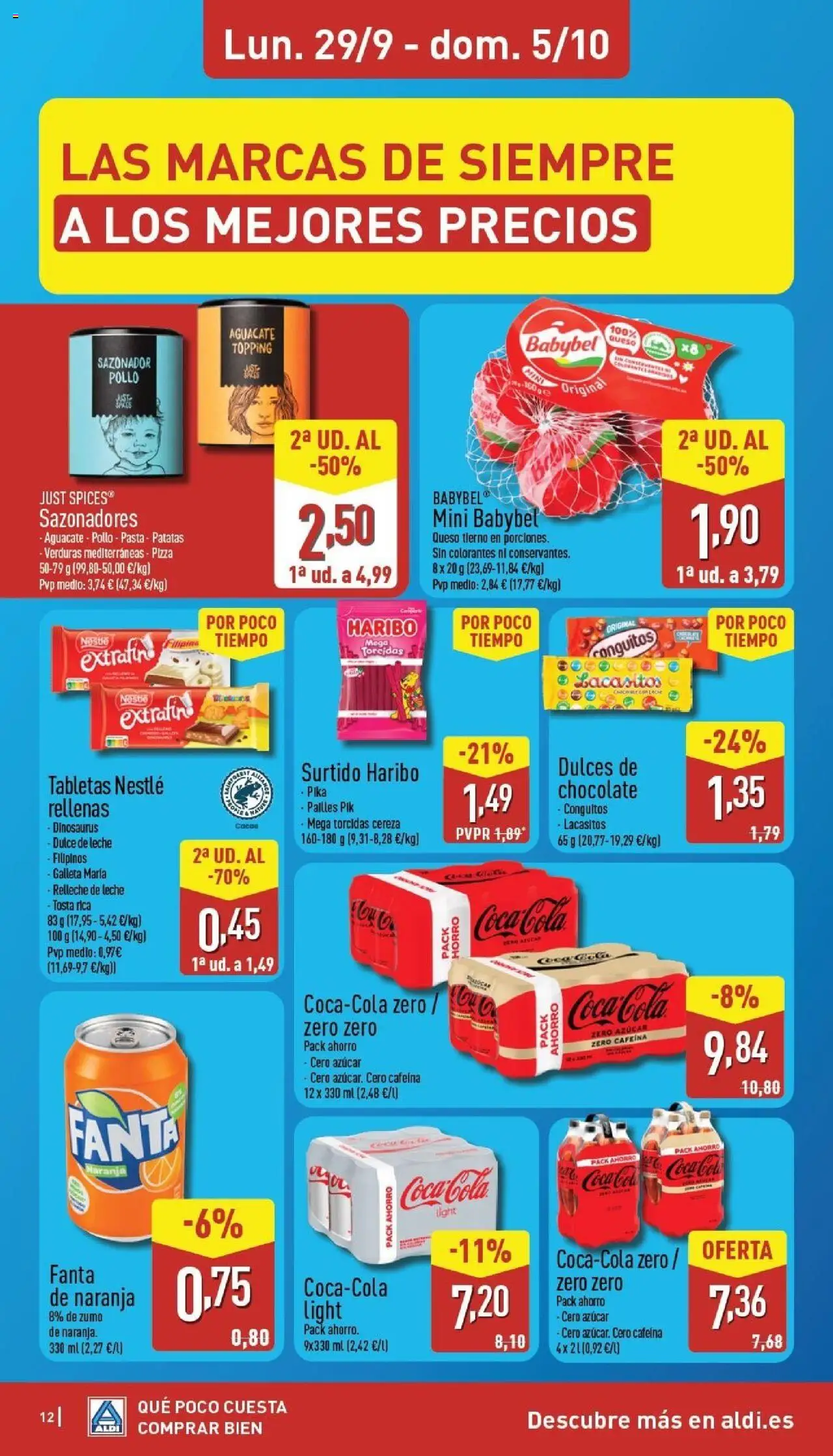 Aldi folleto Península │ válido desde el 29.09.2025 | Página: 12 | Productos: Leche, Queso, Pasta, Φρυγανιές σικάλεως