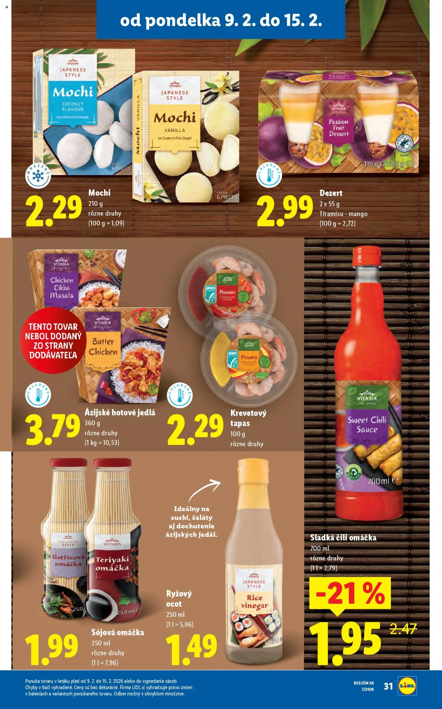 Nové Lidl akcie – leták je platný od 12.02.2026 | Strana: 83 | Produkty: Omáčka, Mango, Ocot