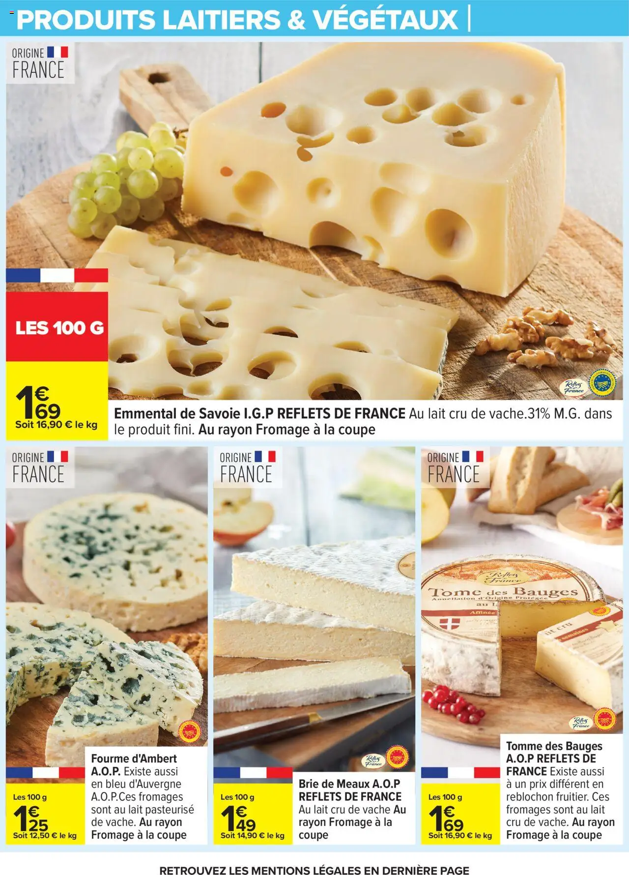  | Page: 16 | Produits: Reblochon, Emmental, Lait, Brie