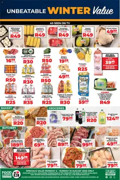 Food Lover's Market KwaZulu-Natal - Weekly Specials │ valid from 04.08.2025 | Page: 1 | Products: Bakery, Steak, Bread, Paper