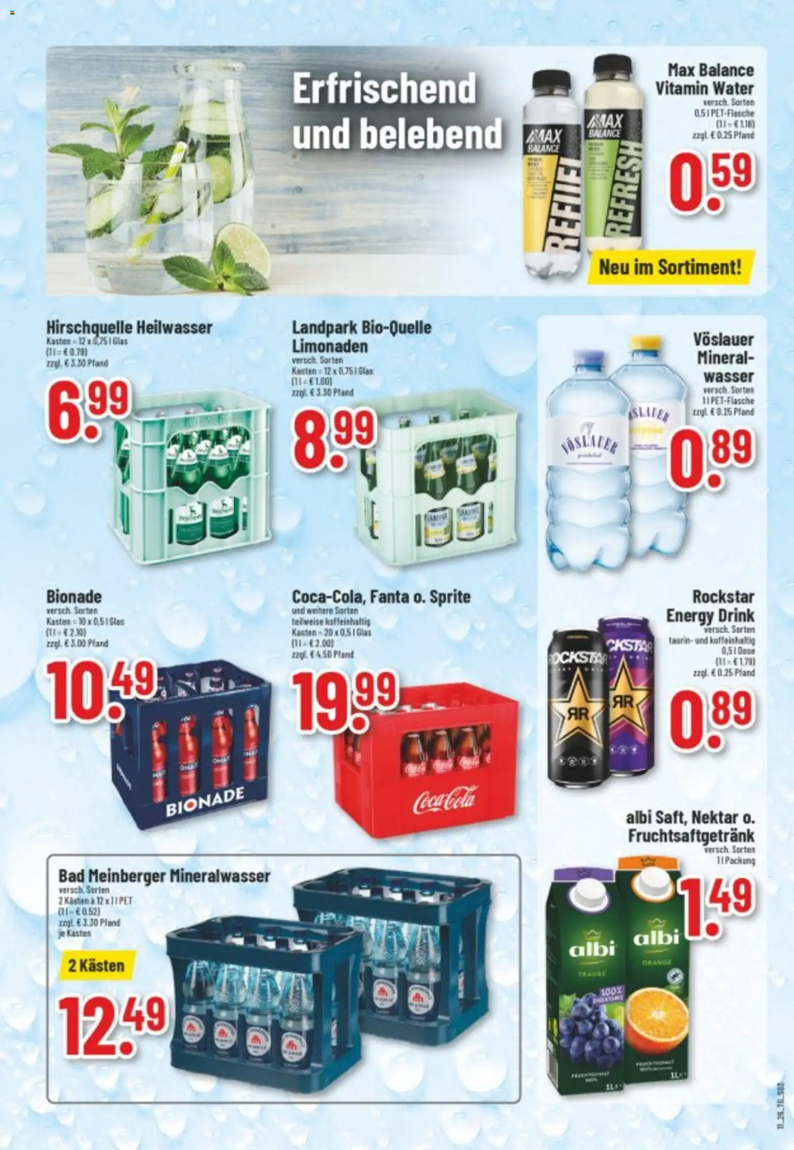 Trinkgut Prospekt 	 – gültig ab 09.03.2026 | Seite: 3 | Produkte: Fanta, Cola, Rockstar, Mineralwasser