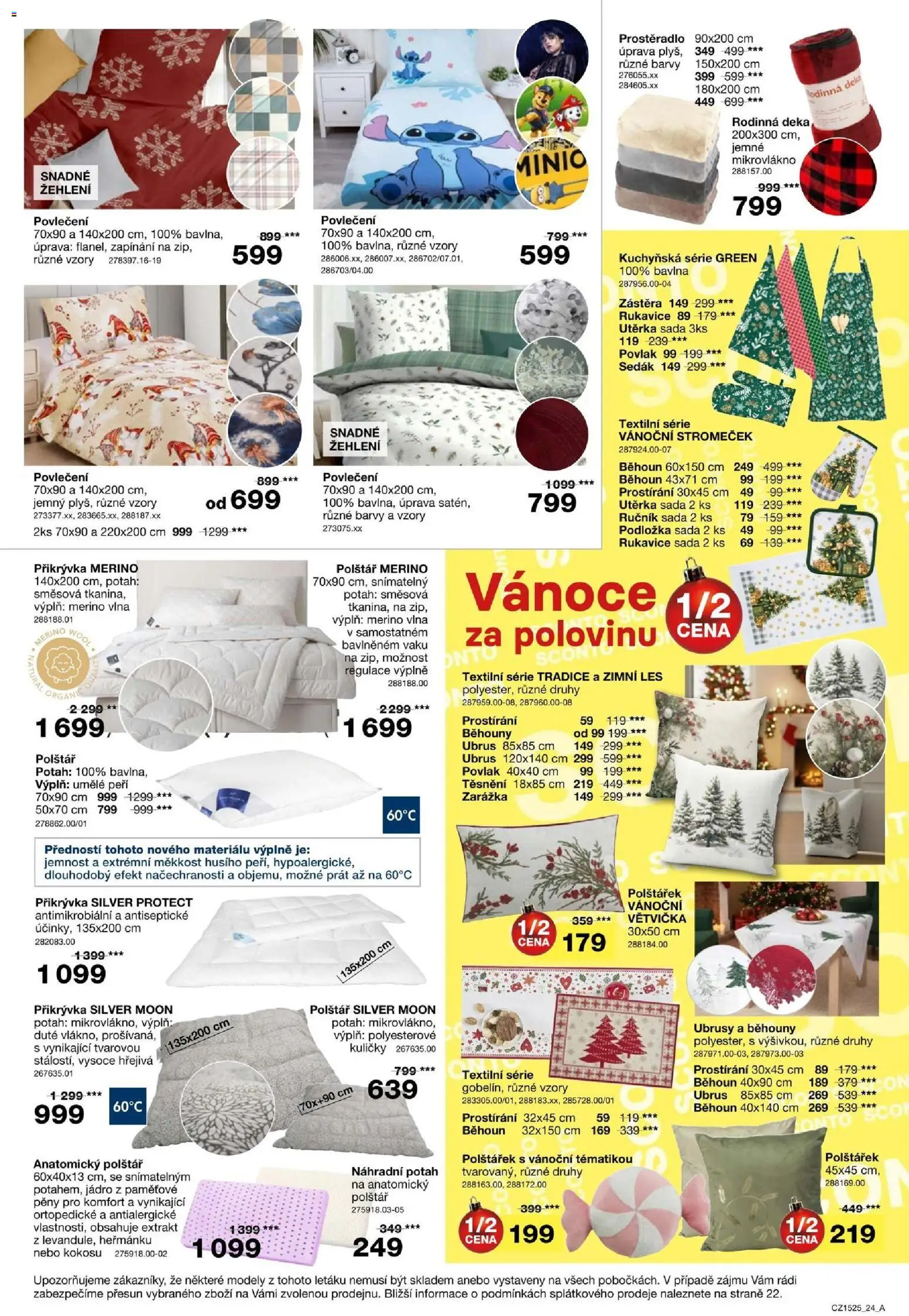 Sconto nábytek leták od 26.11.2025 | Strana: 24 | Produkty: Rukavice, Prostírání, Přikrývka, Modely