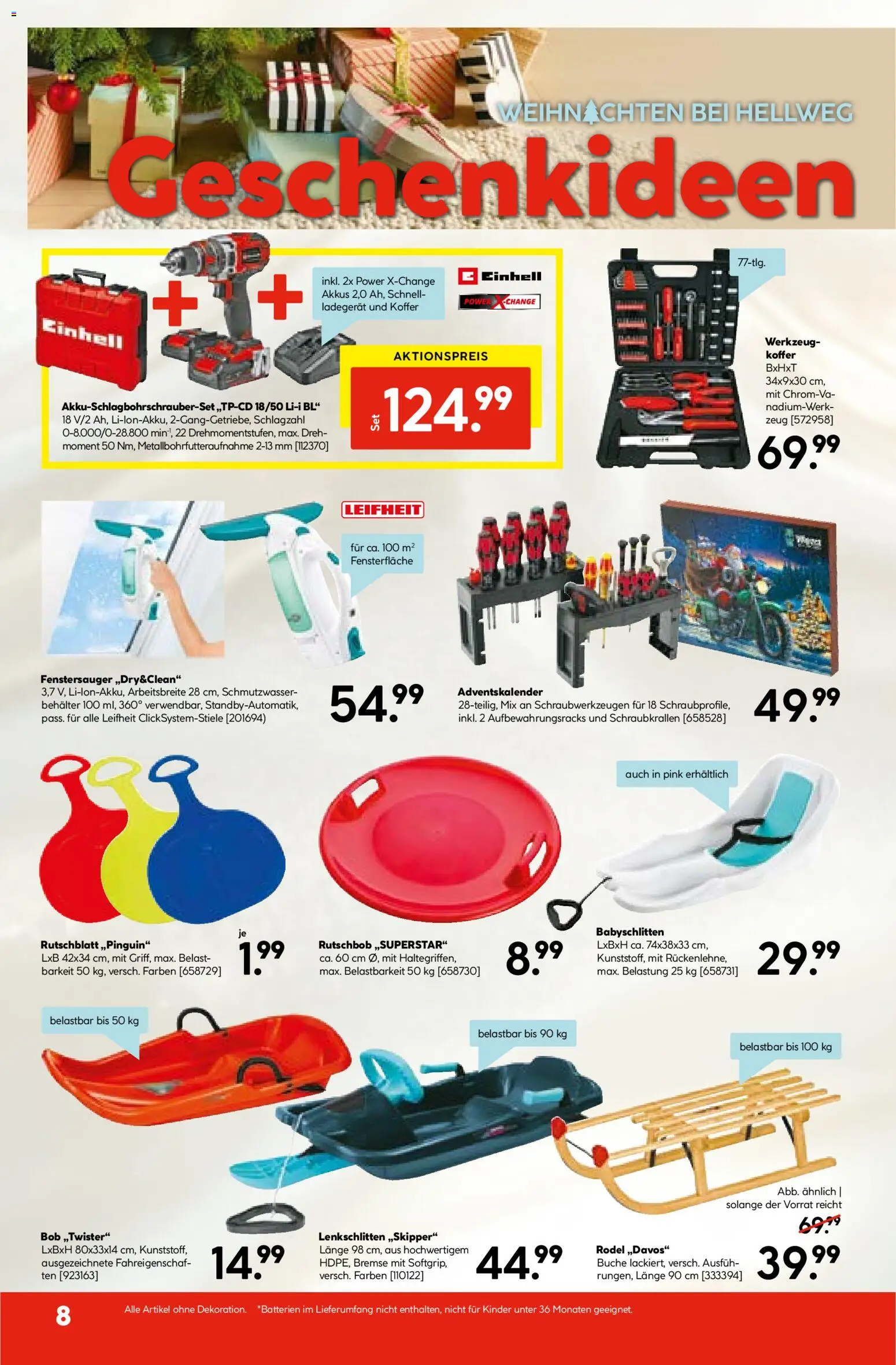 HELLWEG Flugblatt gültig ab 27.11.2025 | Seite: 8 | Produkte: Koffer