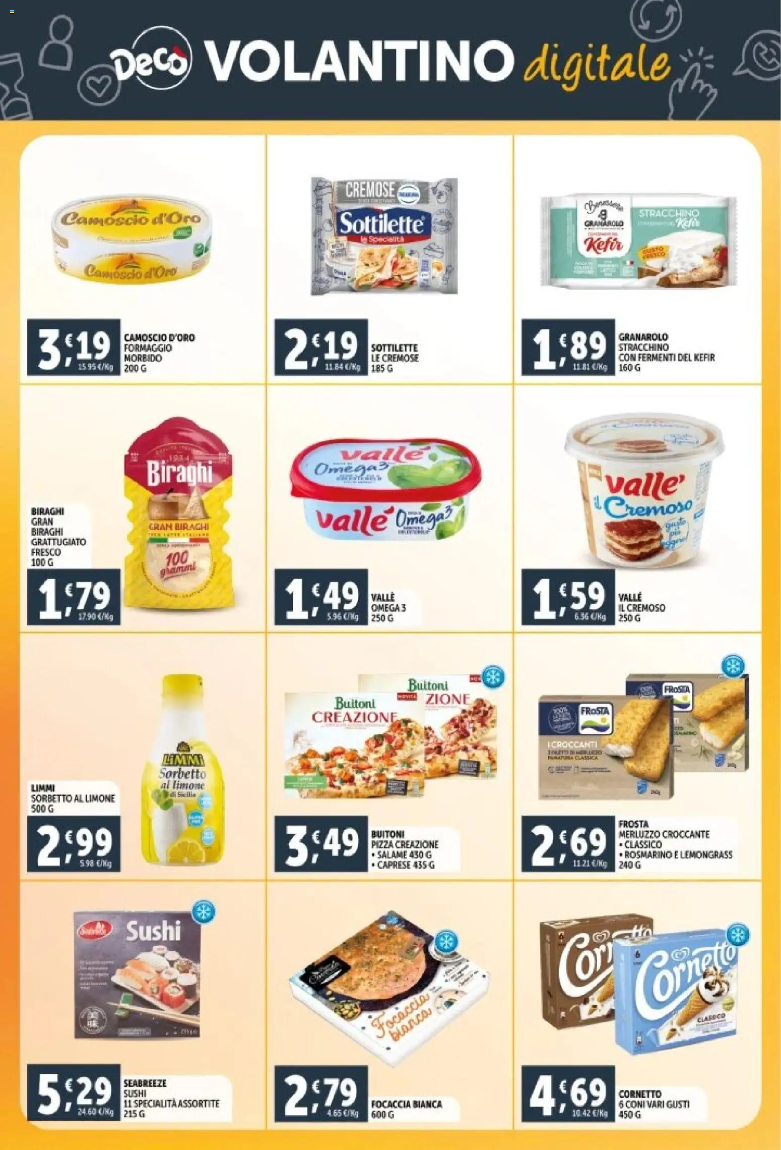 Volantino Decò del 29.12.2025 | Pagina: 26 | Prodotti: Rosmarino, Cornetto, Formaggio, Sushi