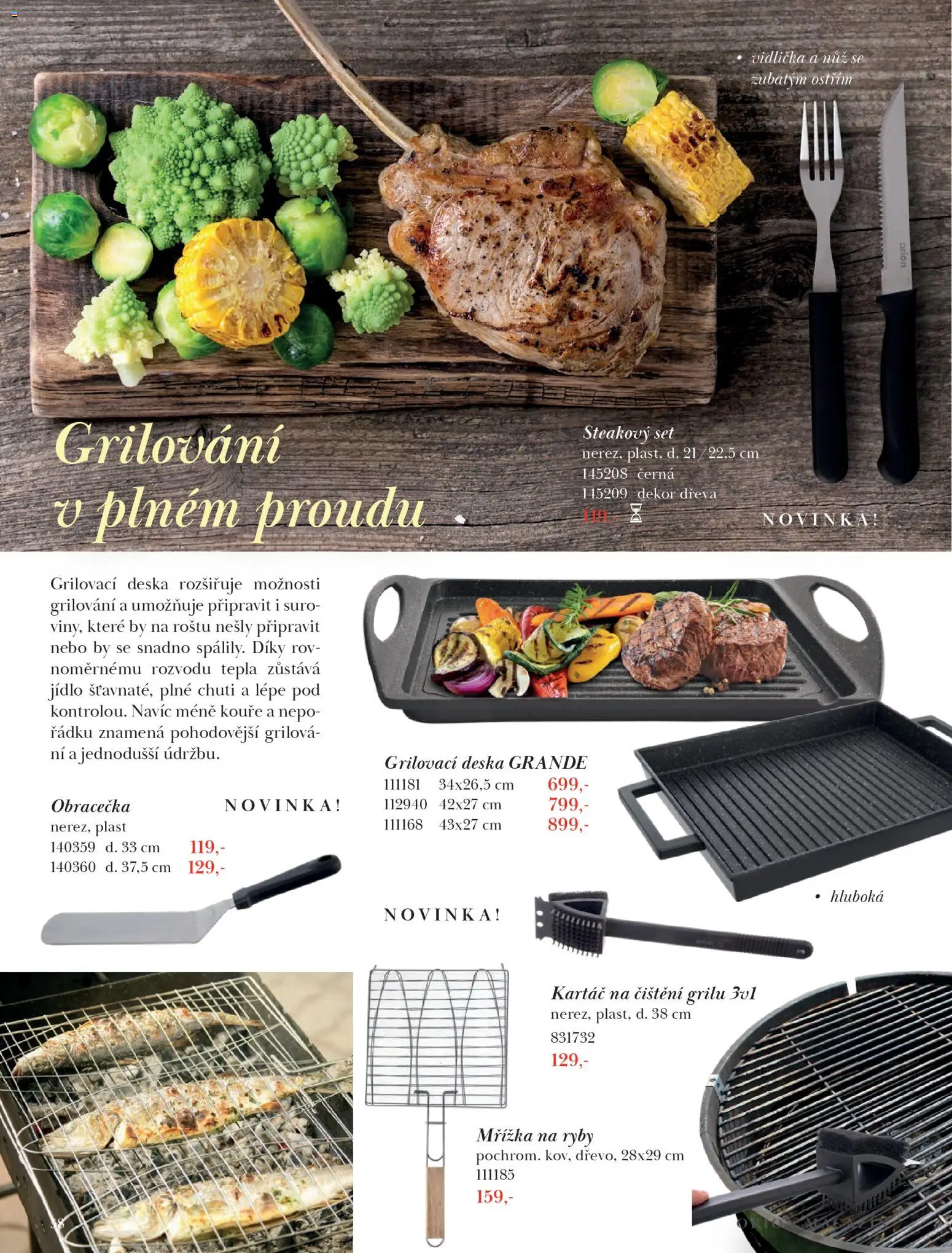 Orion leták - Jaro/Léto 2026 od 09.03.2026 | Strana: 58 | Produkty: Grilování, Obracečka, Ryby, Nůž