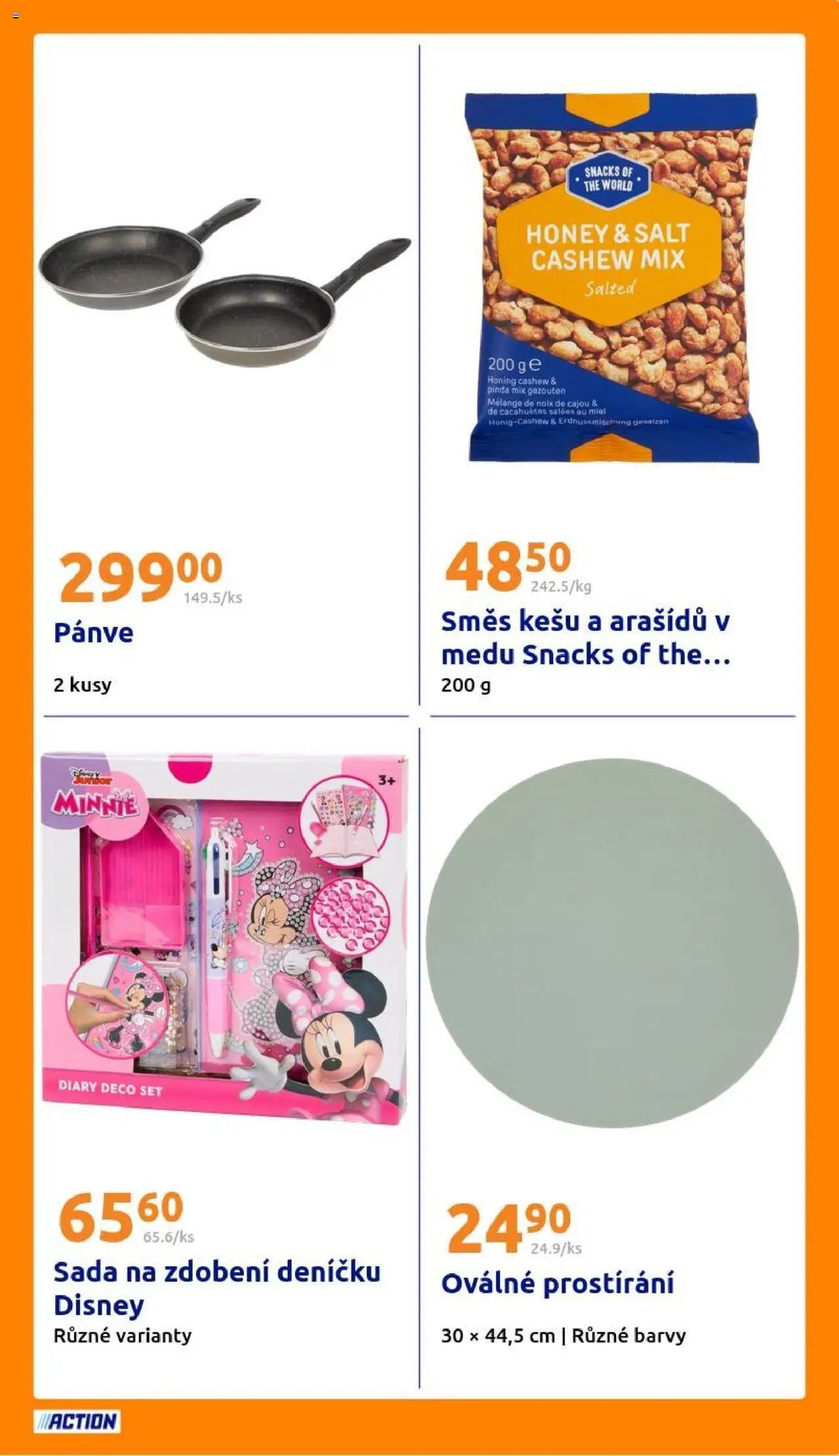 Action leták od 08.10.2025 | Strana: 27 | Produkty: Kešu, Pánve, Prostírání, Barvy