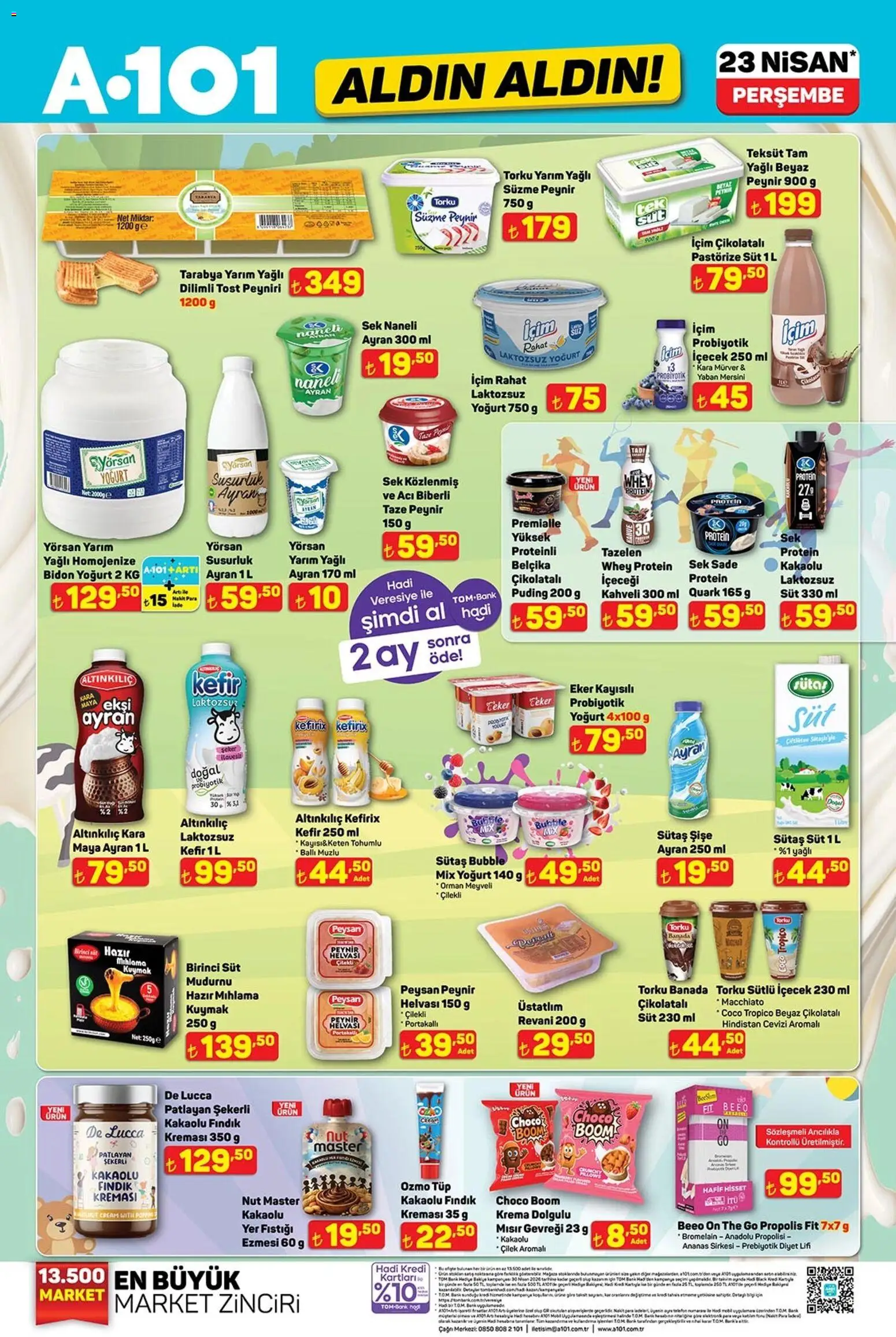 A101 - Katalog Aldın Aldın - 23.04.2026 tarihinden itibaren geçerlidir | Sayfa: 2 | Ürünler: Baskı, Süt, Çilek, Mısır