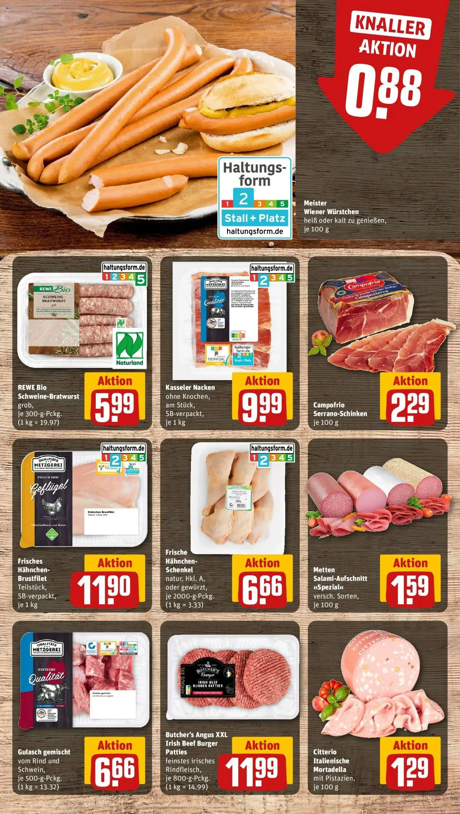 Rewe prospekt Allmendingen	 – gültig ab 16.02.2026 | Seite: 10 | Produkte: Hahnchen, Burger, Kasseler nacken, Gulasch