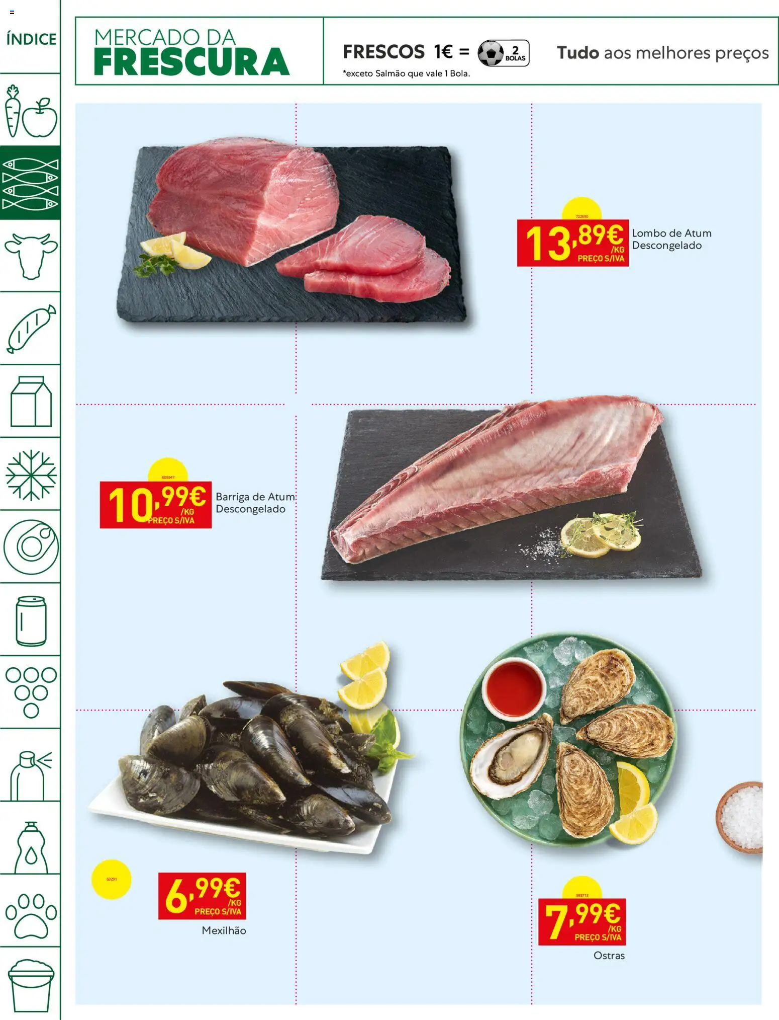 Recheio - Bons Negócios Madeira │ válido de 28.04.2026 | Página: 4 | Produtos: Atum, Ostras, Salmão, Lombo