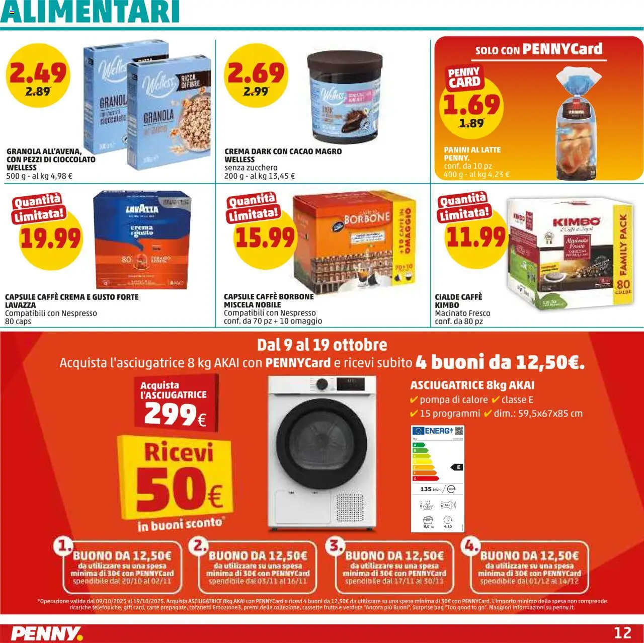 Volantino PENNY del 09.10.2025 | Pagina: 12 | Prodotti: Cioccolato, Frutta, Zucchero, Latte