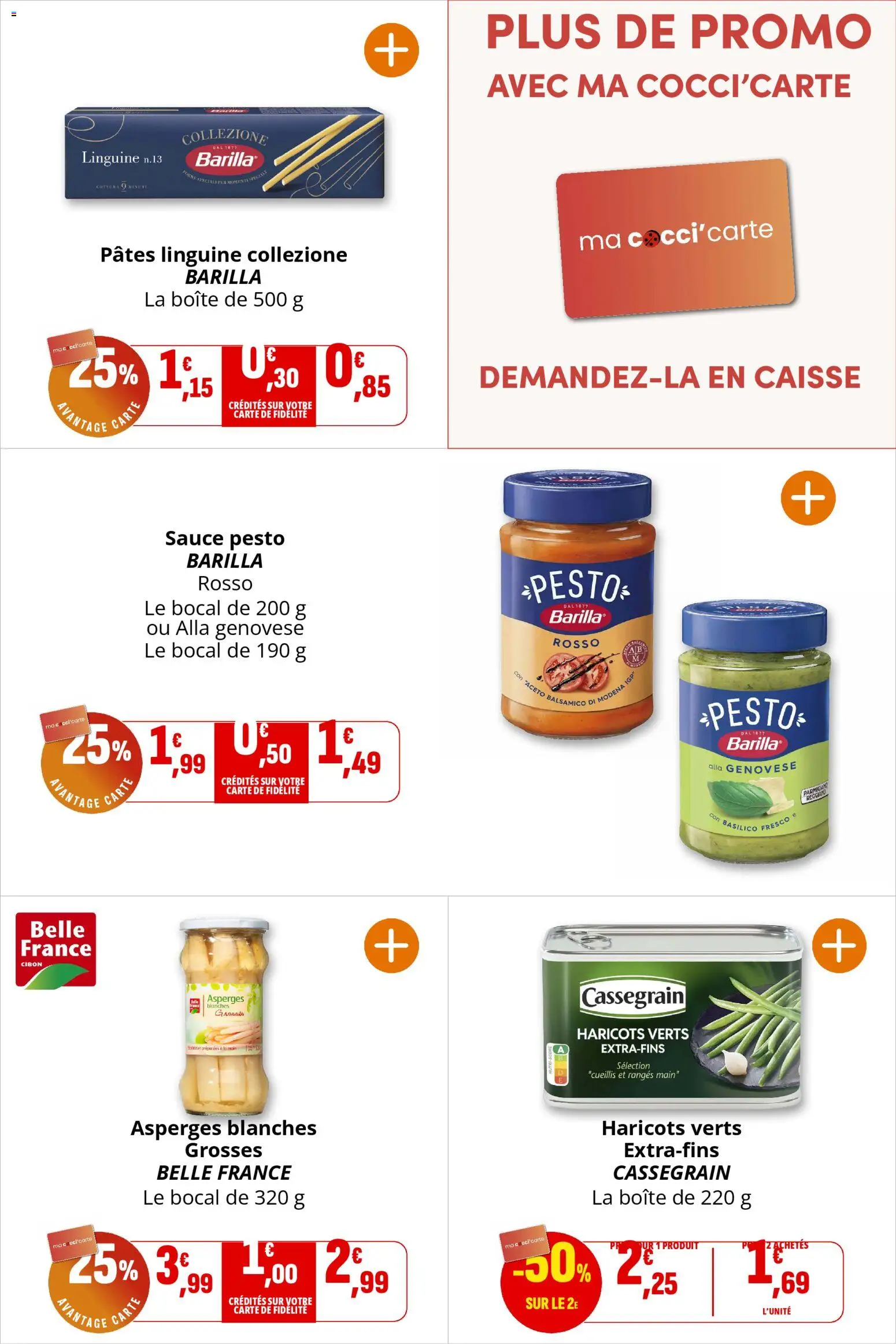 {H1} | Page: 42 | Produits: Haricots verts, Pesto, Pâtes