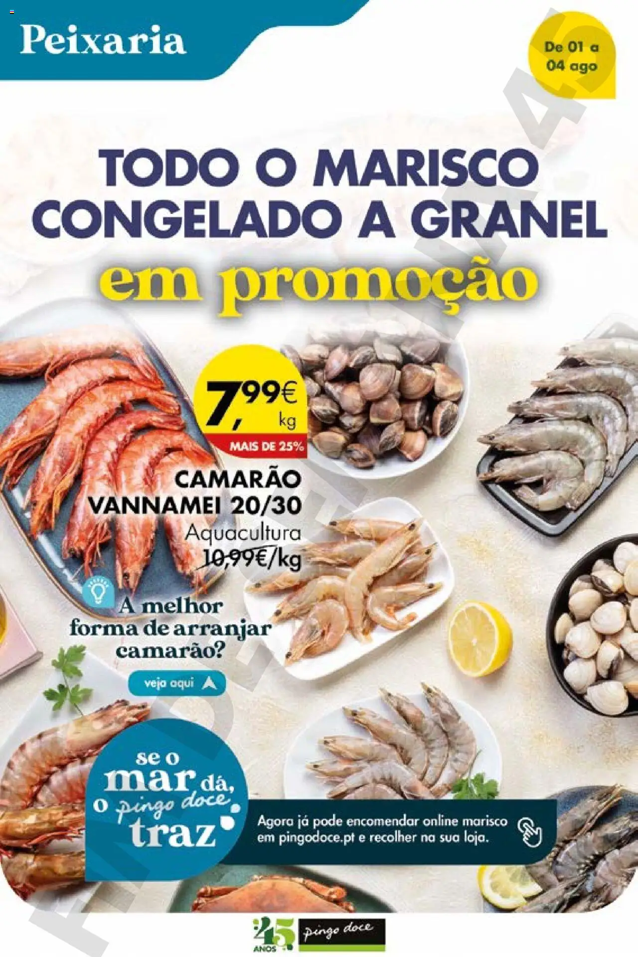 Pingo Doce Poupe este Fim de Semana │ válido de 01.08.2025 | Página: 4 | Produtos: Camarão