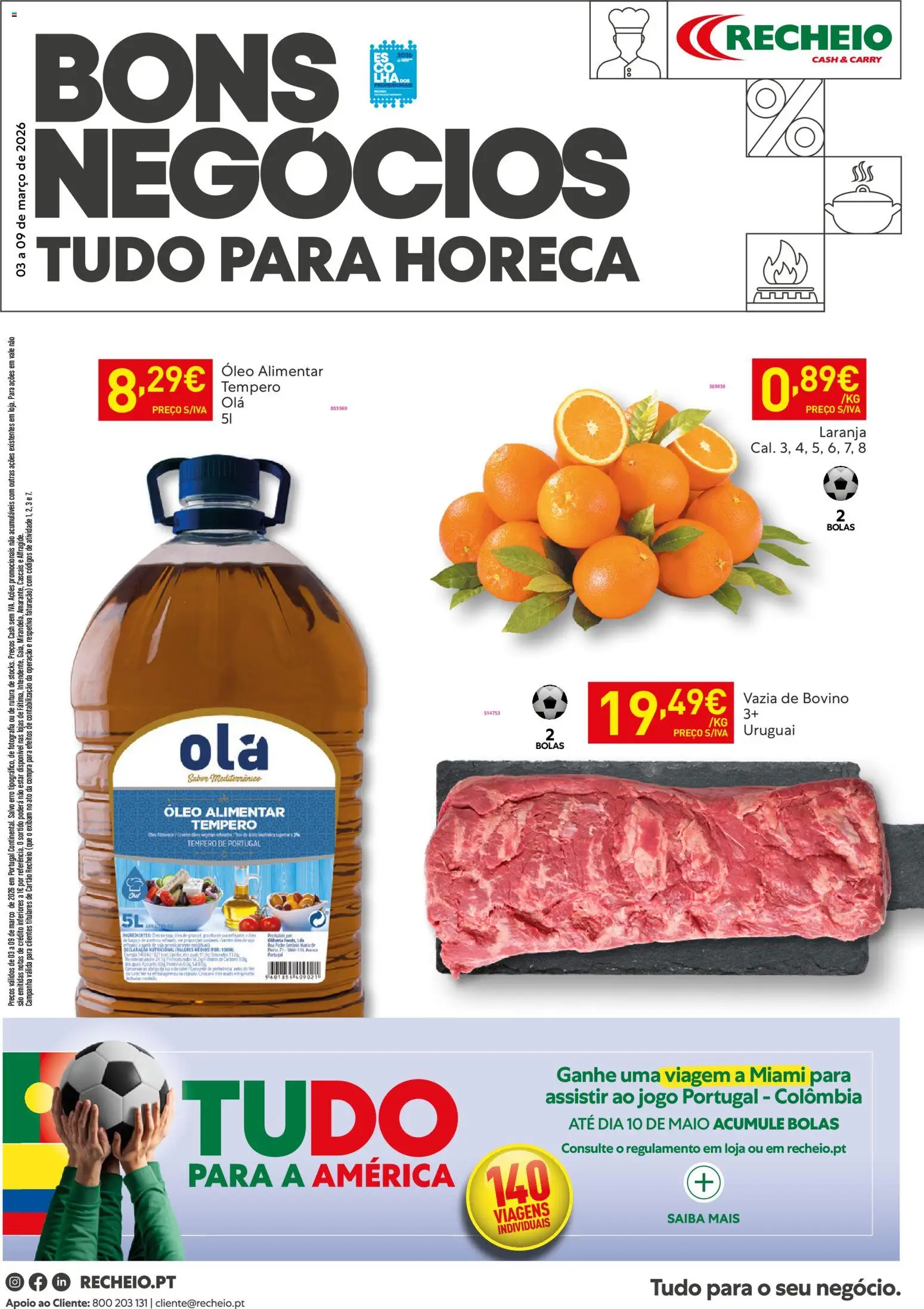 Recheio Horeca │ válido de 03.03.2026 | Página: 1 | Produtos: Óleo