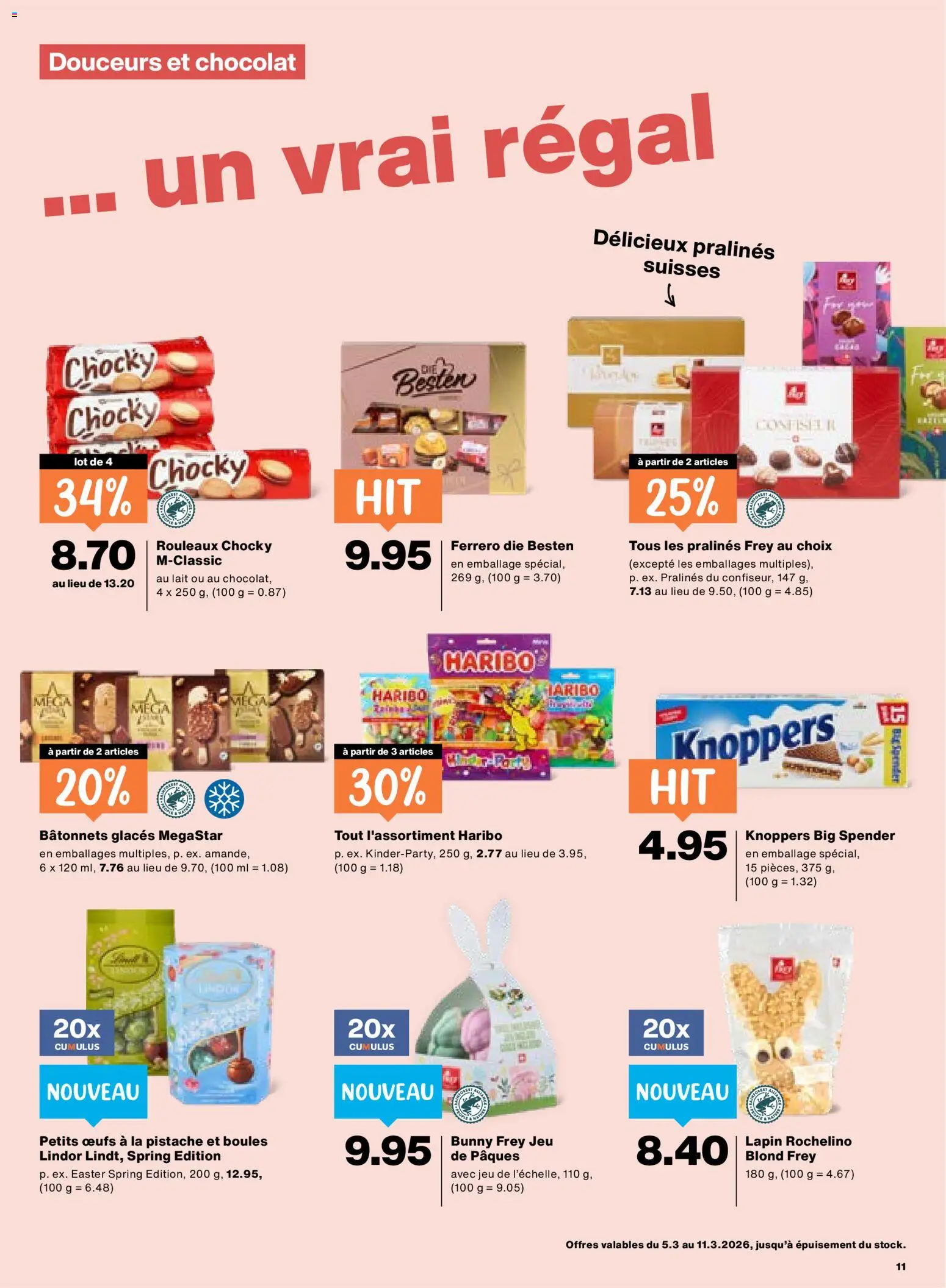 Migros aktionen FR – gültig ab 03.03.2026 | Seite: 11 | Produkte: Regal