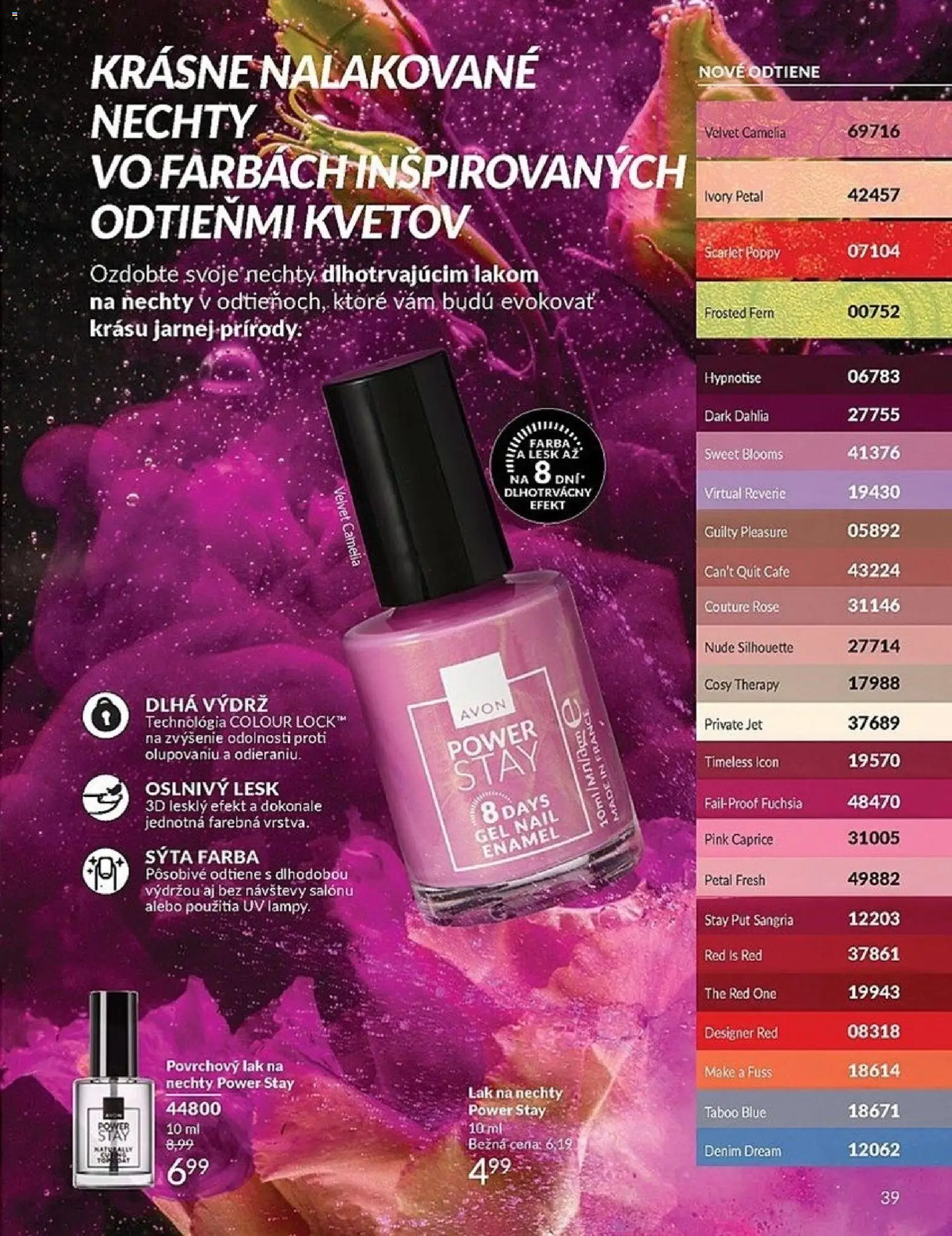 Nové Avon akcie – leták je platný od 01.05.2026 | Strana: 39 | Produkty: Lak na nechty