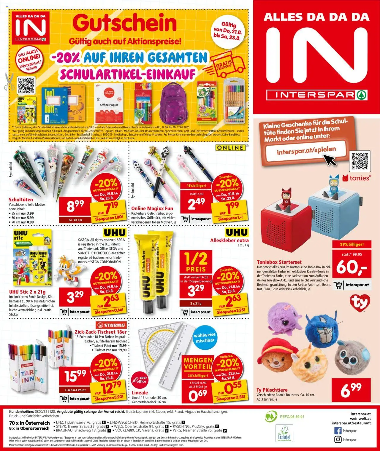 Interspar Flugblatt - Oberösterreich gültig ab 21.08.2025 | Seite: 16