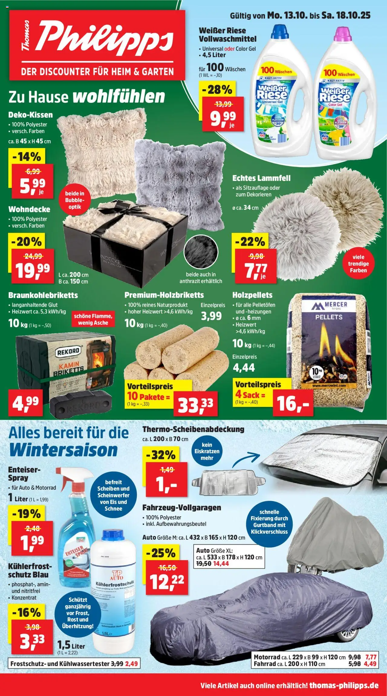 Thomas Philipps Prospekt – gültig ab 13.10.2025 | Seite: 1 | Produkte: Kamin, Eis