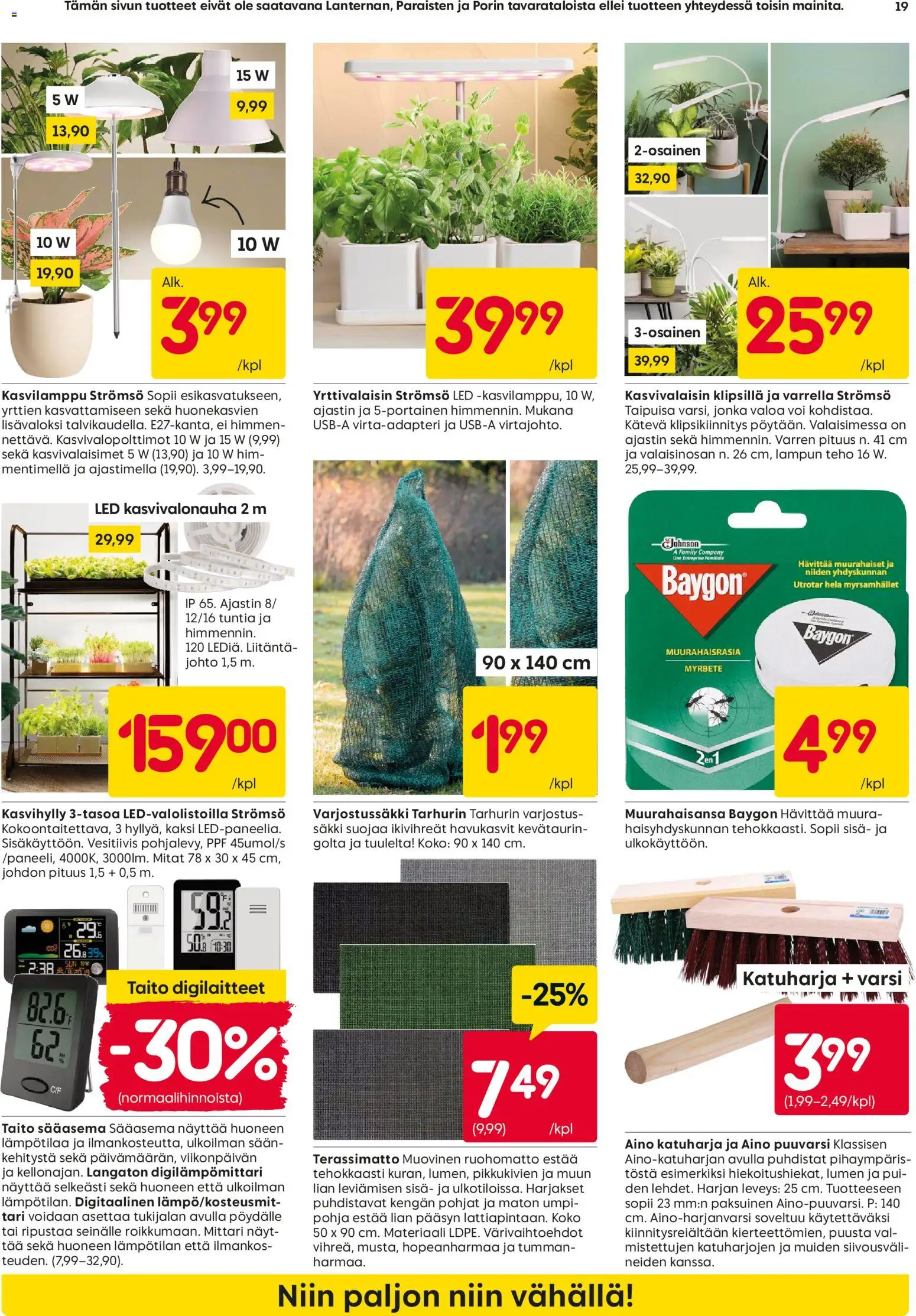 Rusta tarjoukset – voimassa 23.02.2026 alkaen | Sivu: 19 | Tuotteet: Voi, Himmennin, Sääasema