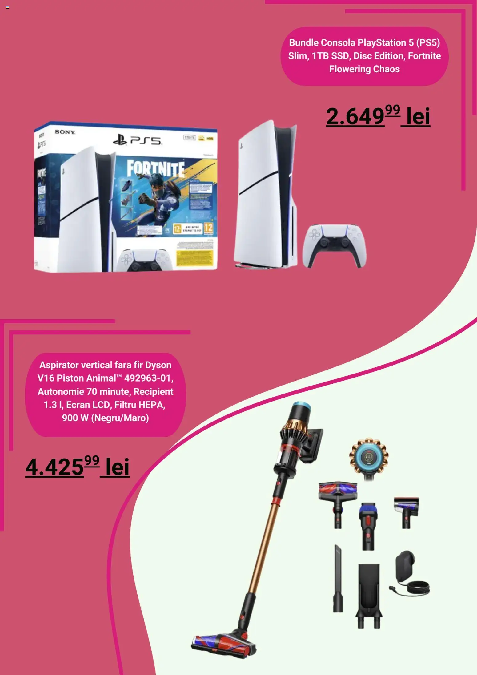 Noul catalog evoMag – valabil de la 22.12.2025 | Pagină: 5 | Produse: Playstation, Disc, Aspirator