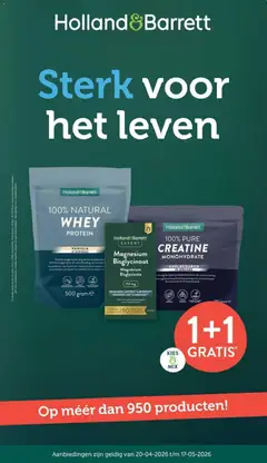 Holland & Barrett folder - Voorbeeld van een folder van Holland & Barrett, geldig van 20.04.2026