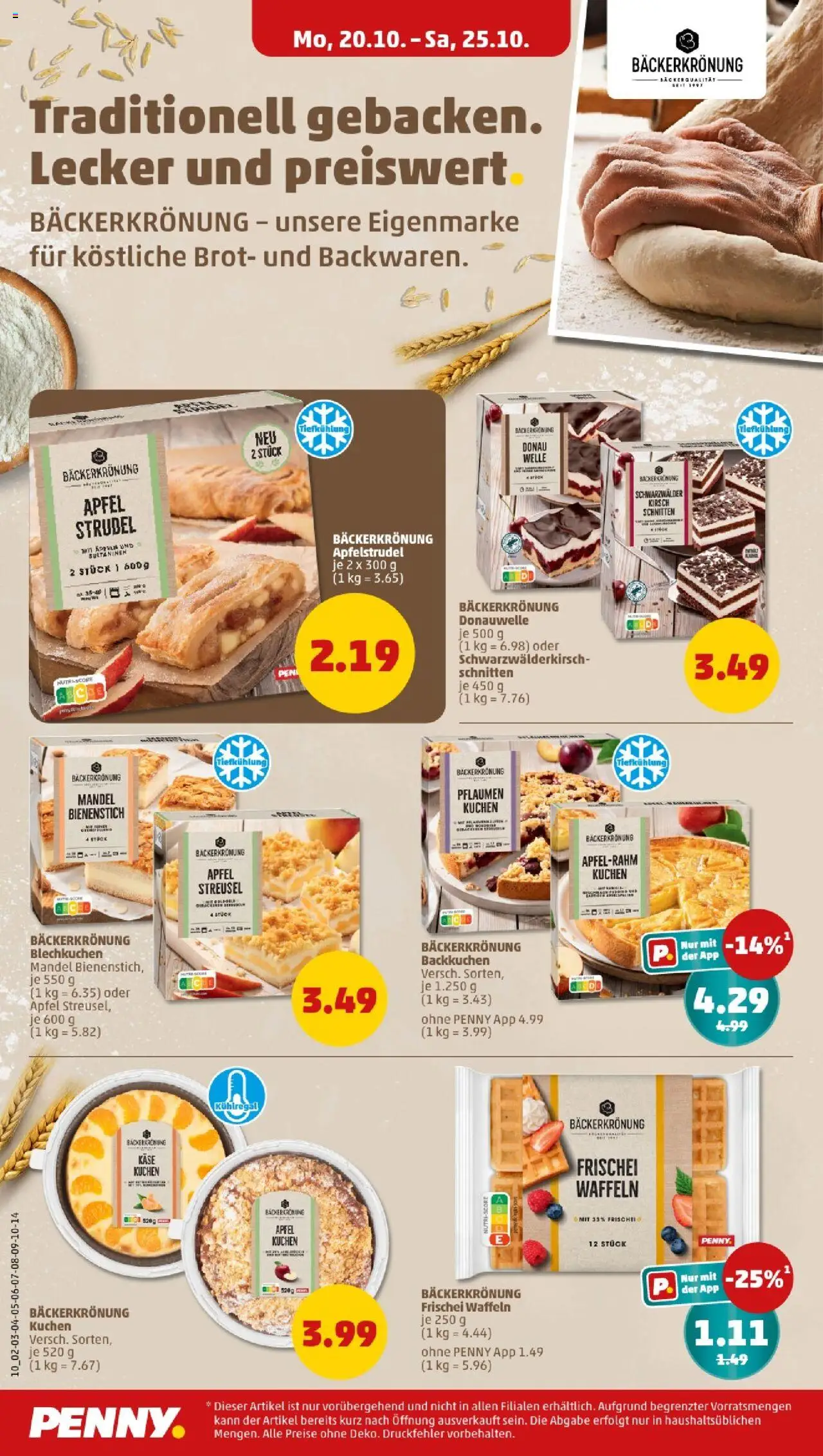 Penny - Baden-Württemberg – gültig ab 20.10.2025 | Seite: 10 | Produkte: Pflaumen, Käse, Äpfel, Brot
