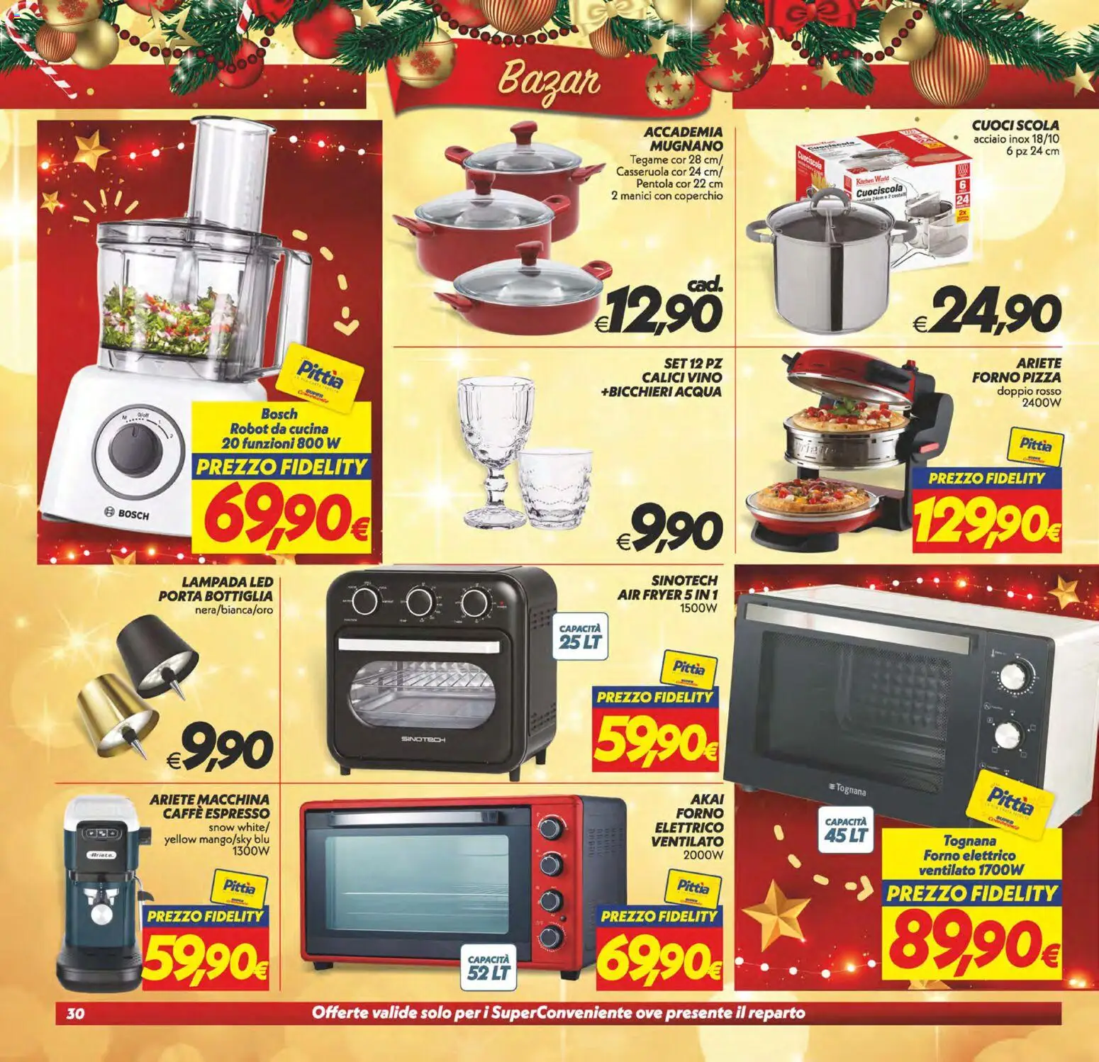 Volantino SuperConveniente del 16.12.2025 | Pagina: 30 | Prodotti: Vino, Forno, Bottiglia, Forno elettrico