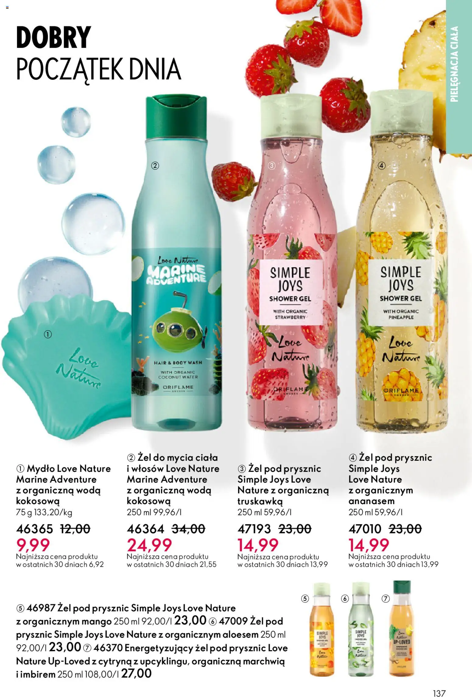 Oriflame Katalog 2 2026 od 21.01.2026 | Strona: 137 | Produkty: Cytryna, Prysznic, Body, Woda