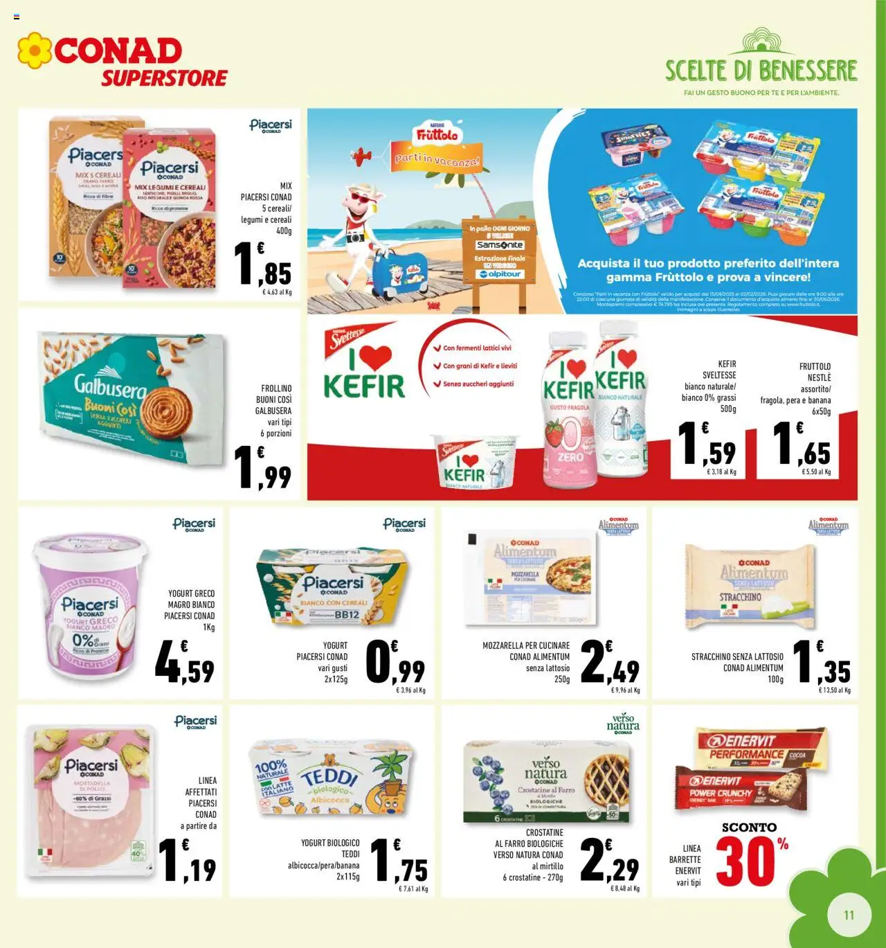 Volantino Conad del 22.10.2025 | Pagina: 11 | Prodotti: Tè, Crostatine, Mortadella, Stracchino