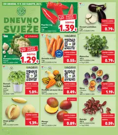 Kaufland katalog | vrijedi od 17.09.2025 | Stranica: 8 | Proizvodi: Paprika, Mrkva, Šljiva, Mango