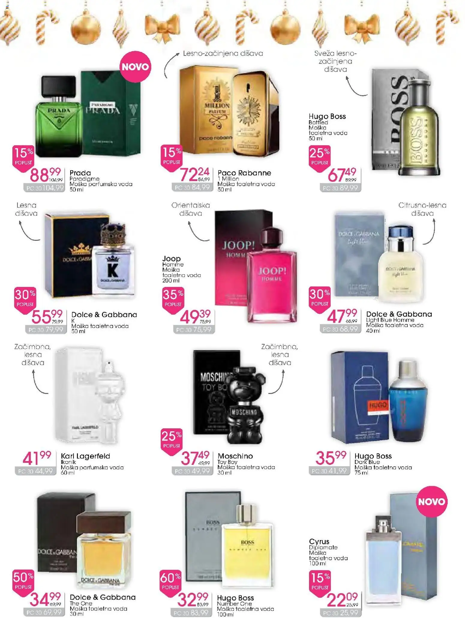 Novi Tuš drogerija katalog ponudbe – veljaven od 03.12.2025 | Stran: 14 | Izdelki: Disava, Voda, Toaletna voda, Parfumska voda