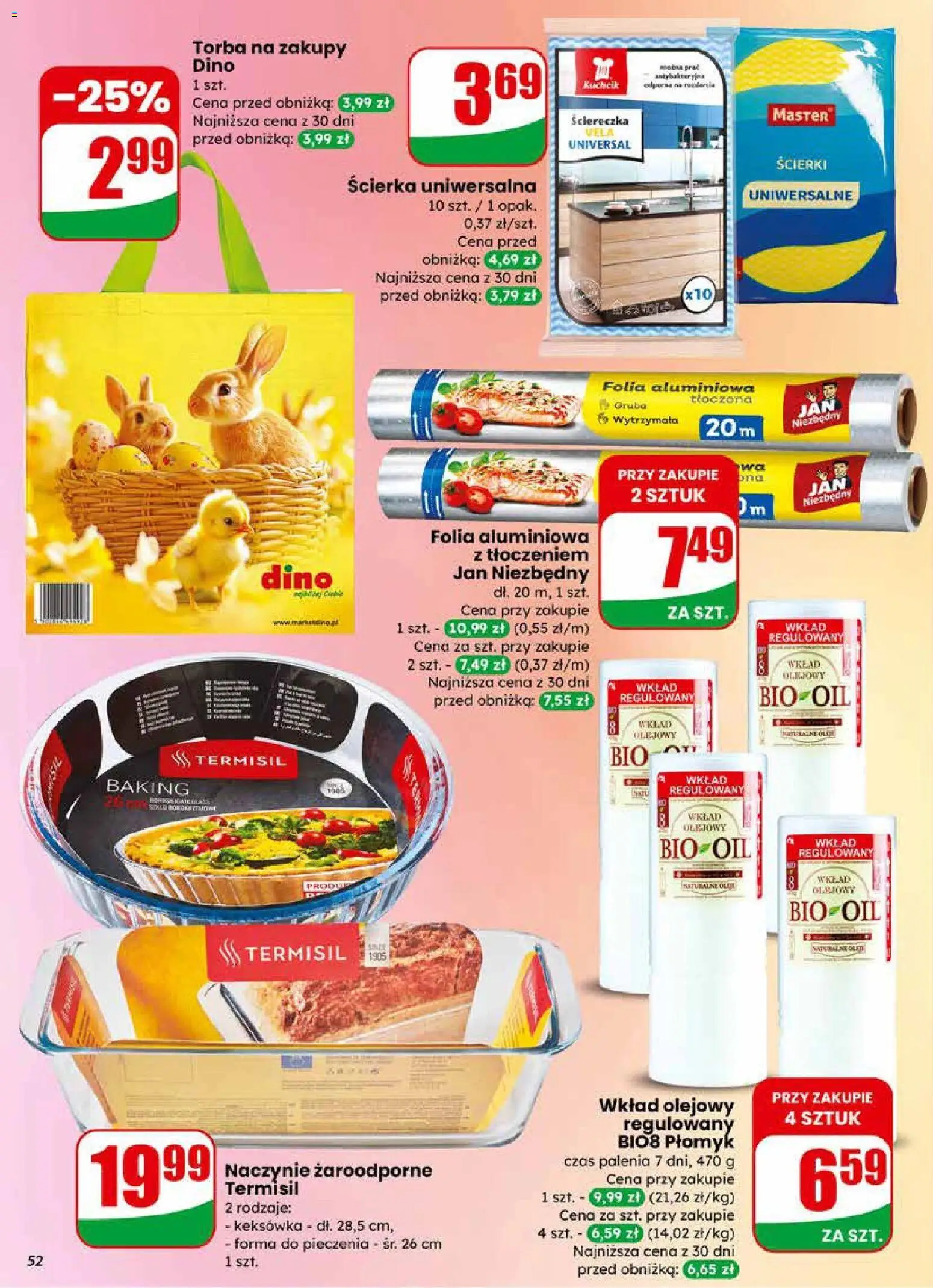 Dino gazetka od 11.03.2026 | Strona: 52 | Produkty: Torba, Naczynie żaroodporne