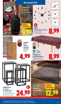 Volantino Lidl del 15.09.2025 | Pagina: 37 | Prodotti: Pavimento, Olio, Lavatrice, Tappeto