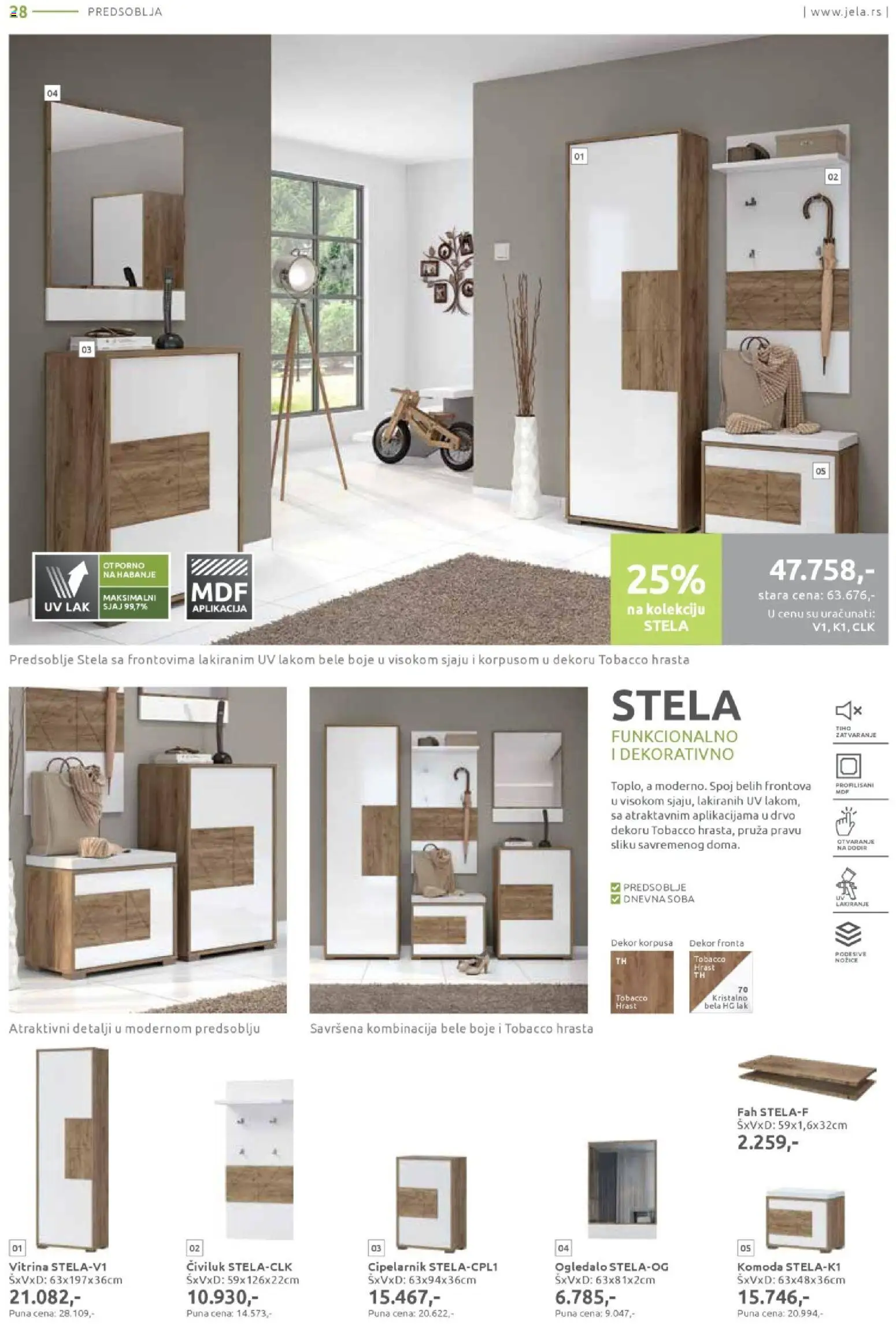 Jela katalog - važi od 09.03.2026 | Strana: 28 | Proizvode: Komoda, Ogledalo, Civiluk