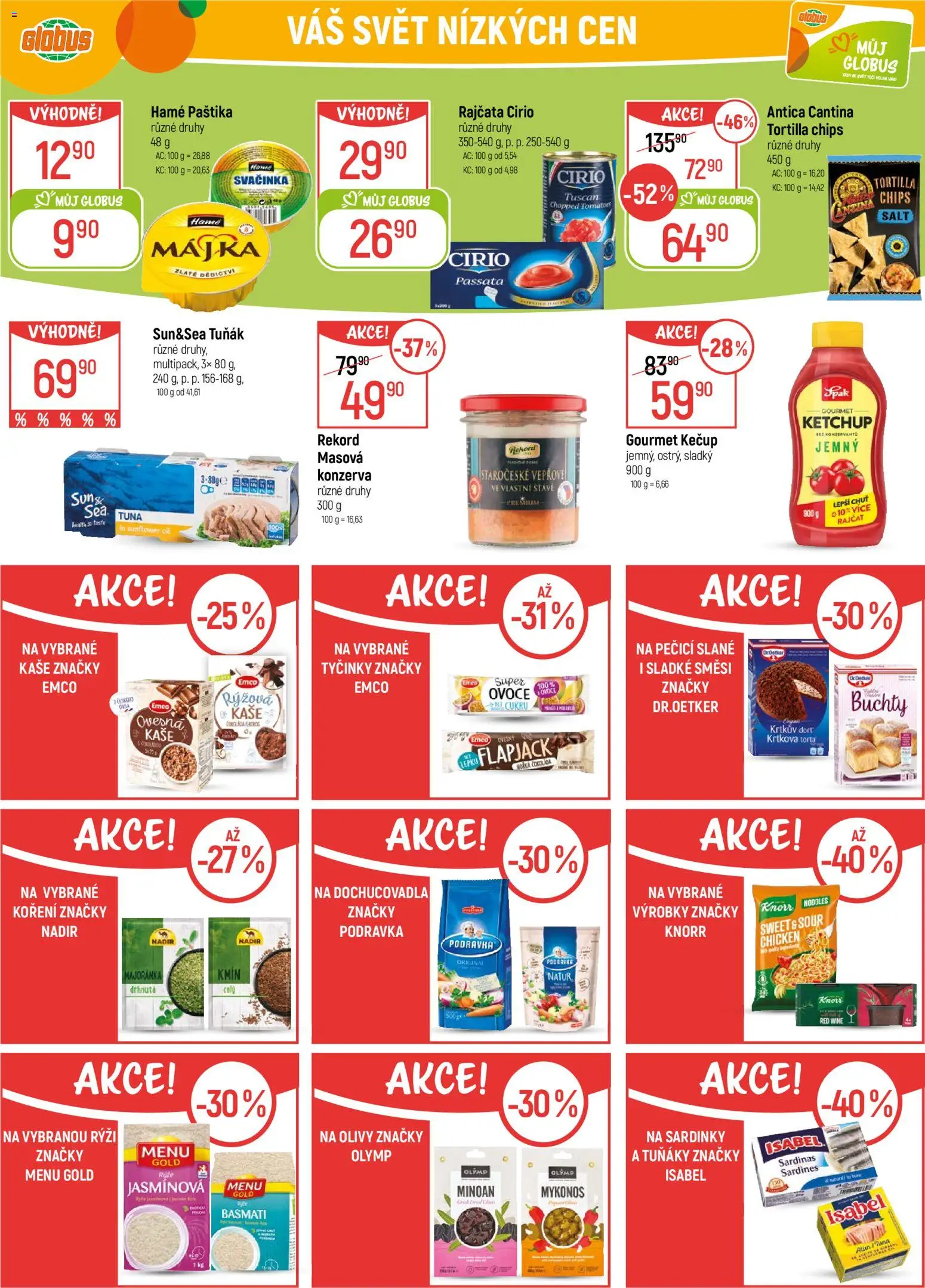 Globus leták - Liberec od 04.02.2026 | Strana: 23 | Produkty: Tortilla chips, Krtkův dort, Knorr, Kaše
