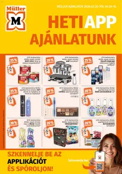 Müller akciós újság - amely érvényes a következő dátumtól: 30.03.2026