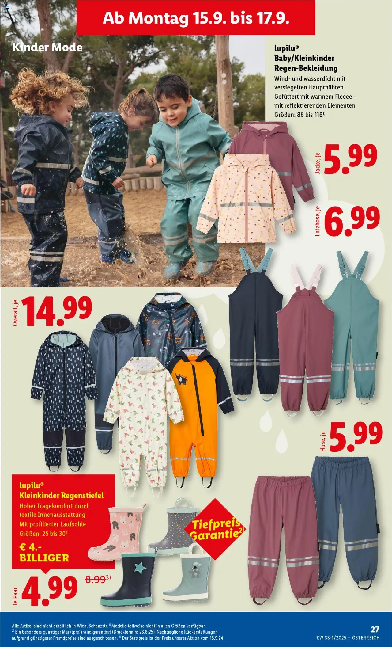 Lidl Flugblatt - Altenmarkt im Pongau, St. Johann im Pongau, Zell am See gültig ab 11.09.2025 | Seite: 29