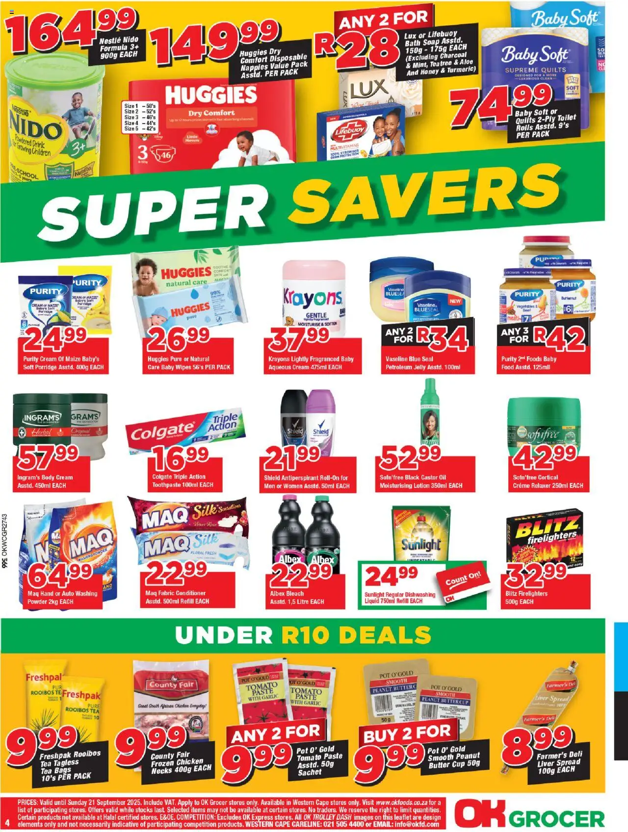 New OK Foods catalogue – valid from 10.09.2025 | Page: 4 | Products: Toilet, Beef, Vegetables, Garlic