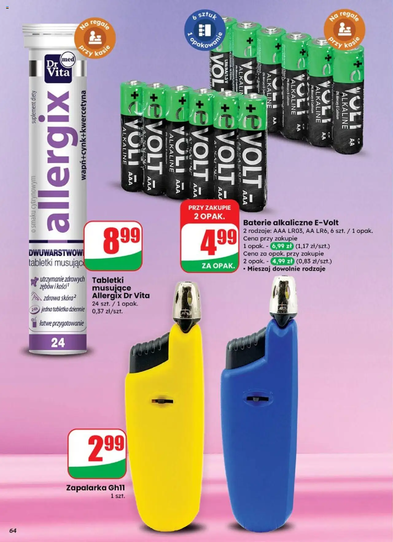 Dino Gazetka od 01.10.2025 | Strona: 64 | Produkty: Baterie