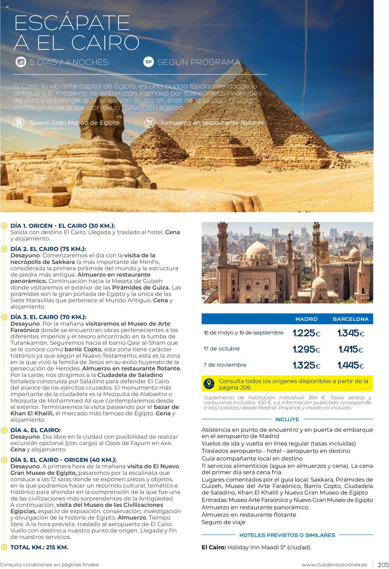 Viajes El Corte Inglés Club de Vacaciones │ válido desde el 01.01.2025 | Página: 205