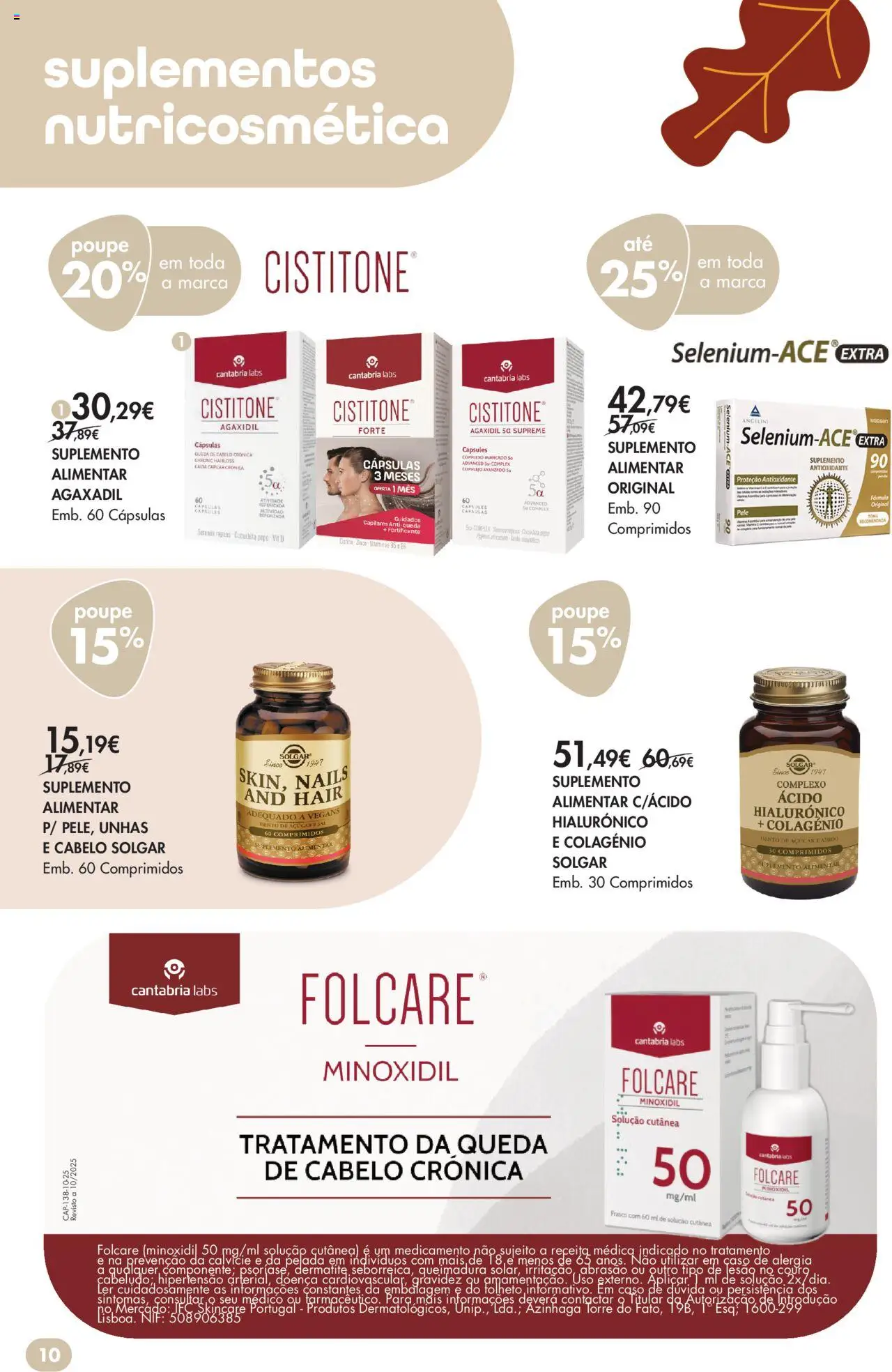 Pingo Doce - Bem Estar Outono Lojas │ válido de 14.10.2025 | Página: 10 | Produtos: Sal, Açúcar