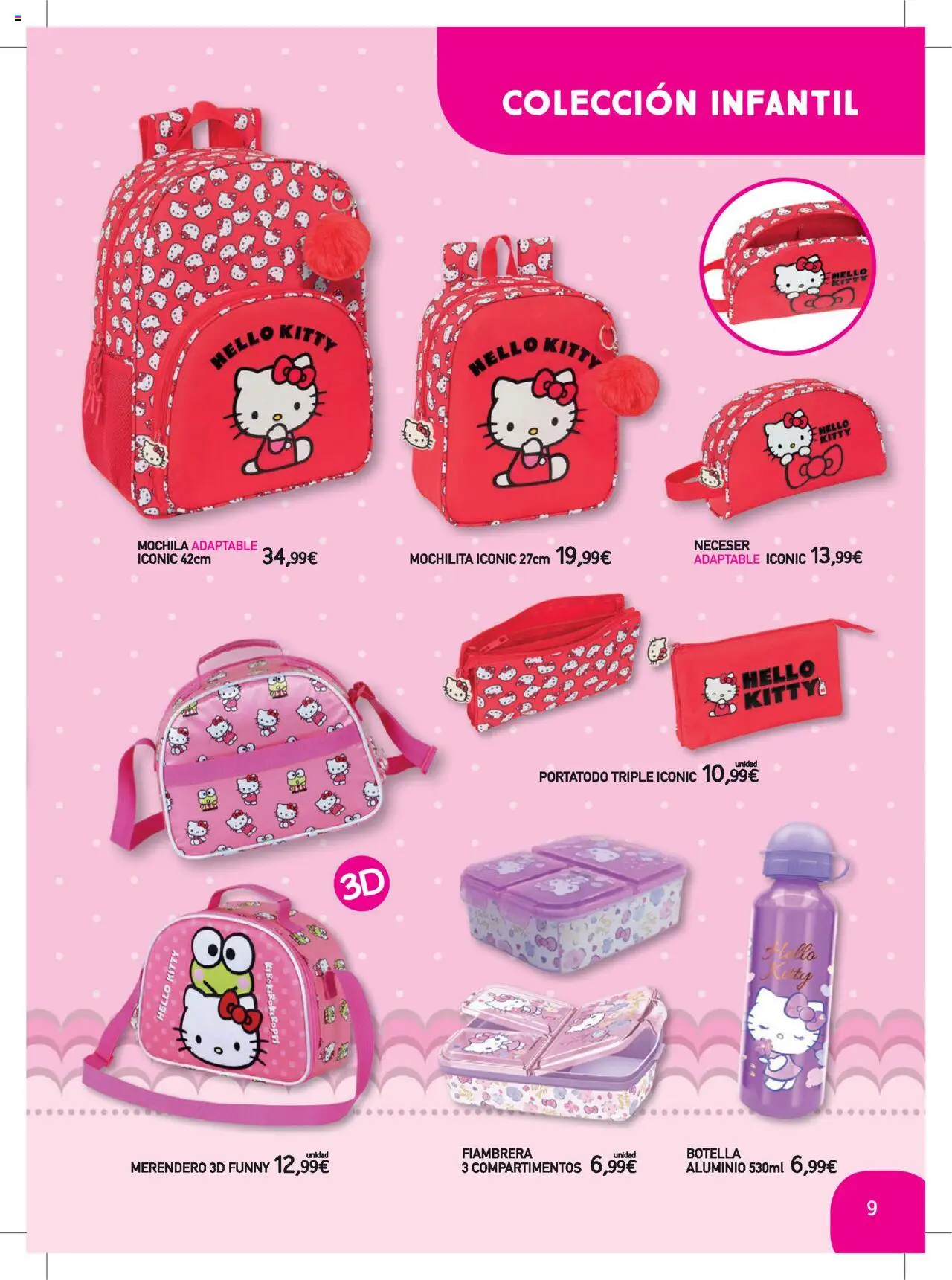 Toy Planet catálogo Vuelta al Cole │ válido desde el 06.08.2025 | Página: 9 | Productos: Fiambrera, Mochila, Neceser