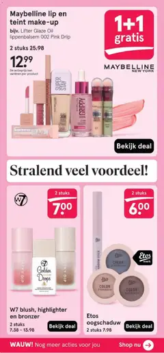 W7 blush, highlighter en bronzer, W7 blush, highlighter en bronzer - Voorbeeld van een folder van Etos, geldig van 12.01.2026 | Pagina: 18