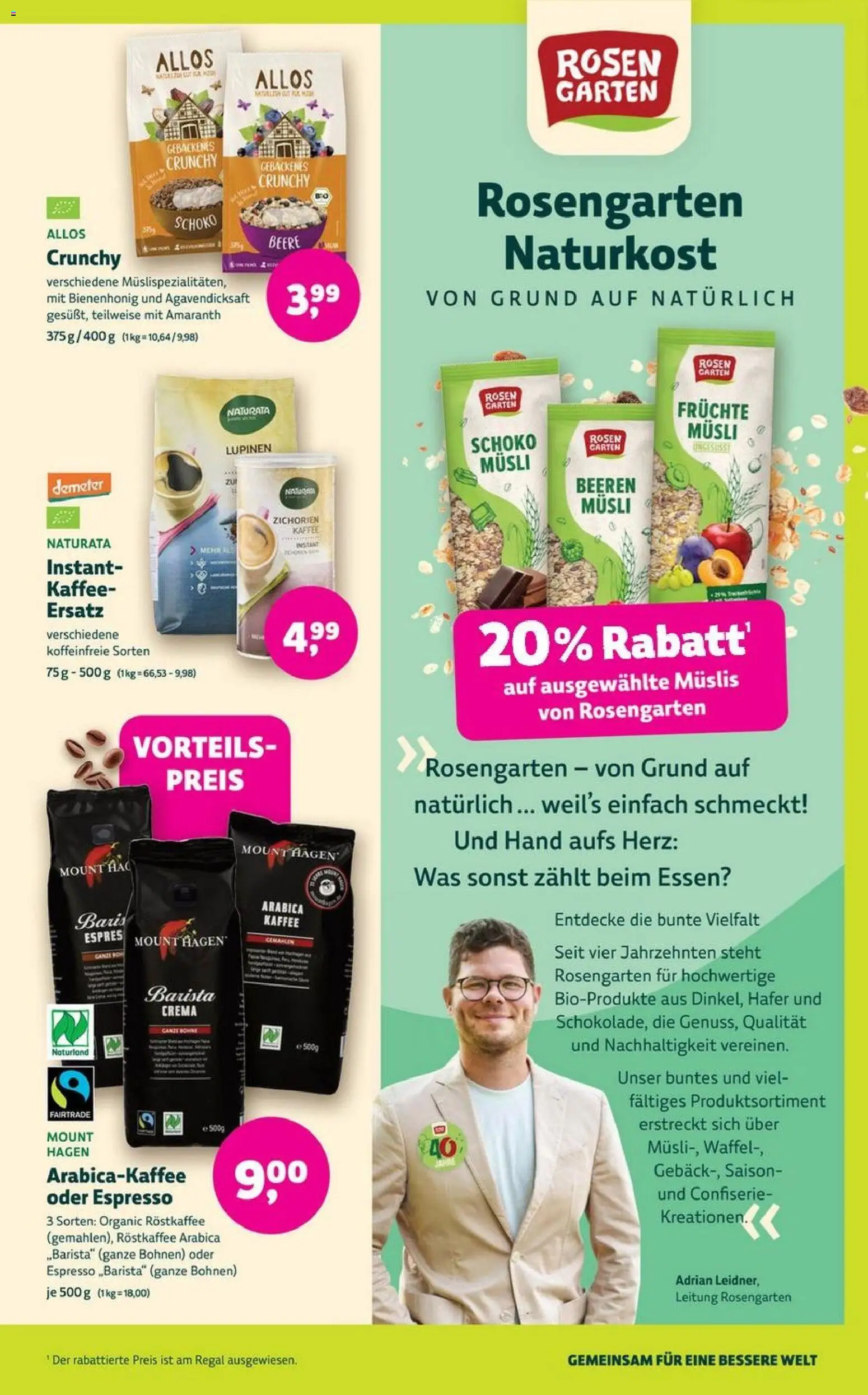 Denns BioMarkt Angebote – gültig ab 05.11.2025 | Seite: 9 | Produkte: Musli, Kaffee, Regal