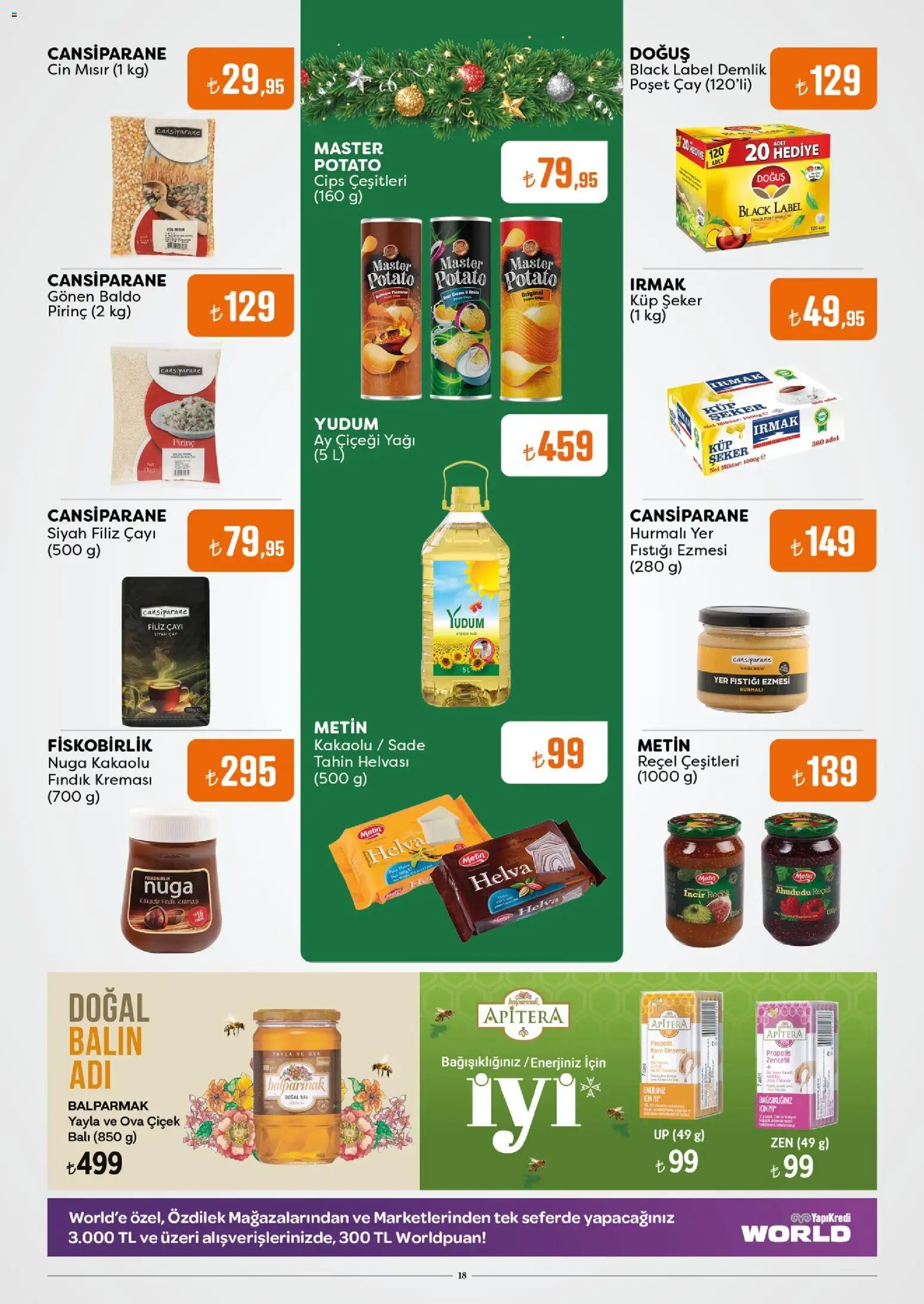 Özdilek Katalog - 17.12.2025 tarihinden itibaren geçerlidir | Sayfa: 18 | Ürünler: Cin, Fındık, Küp şeker, Mısır